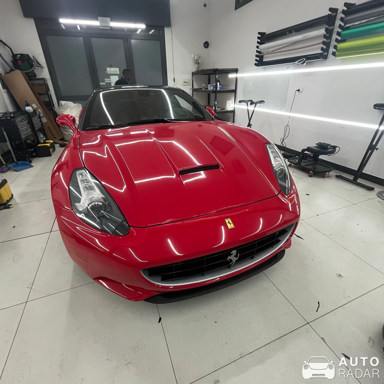 Ferrari California spotted in Sant'Arpino, Italia