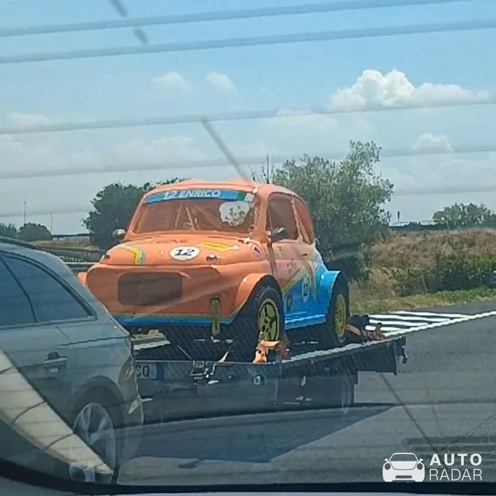Fiat 500 Race Car spotted in Bologna