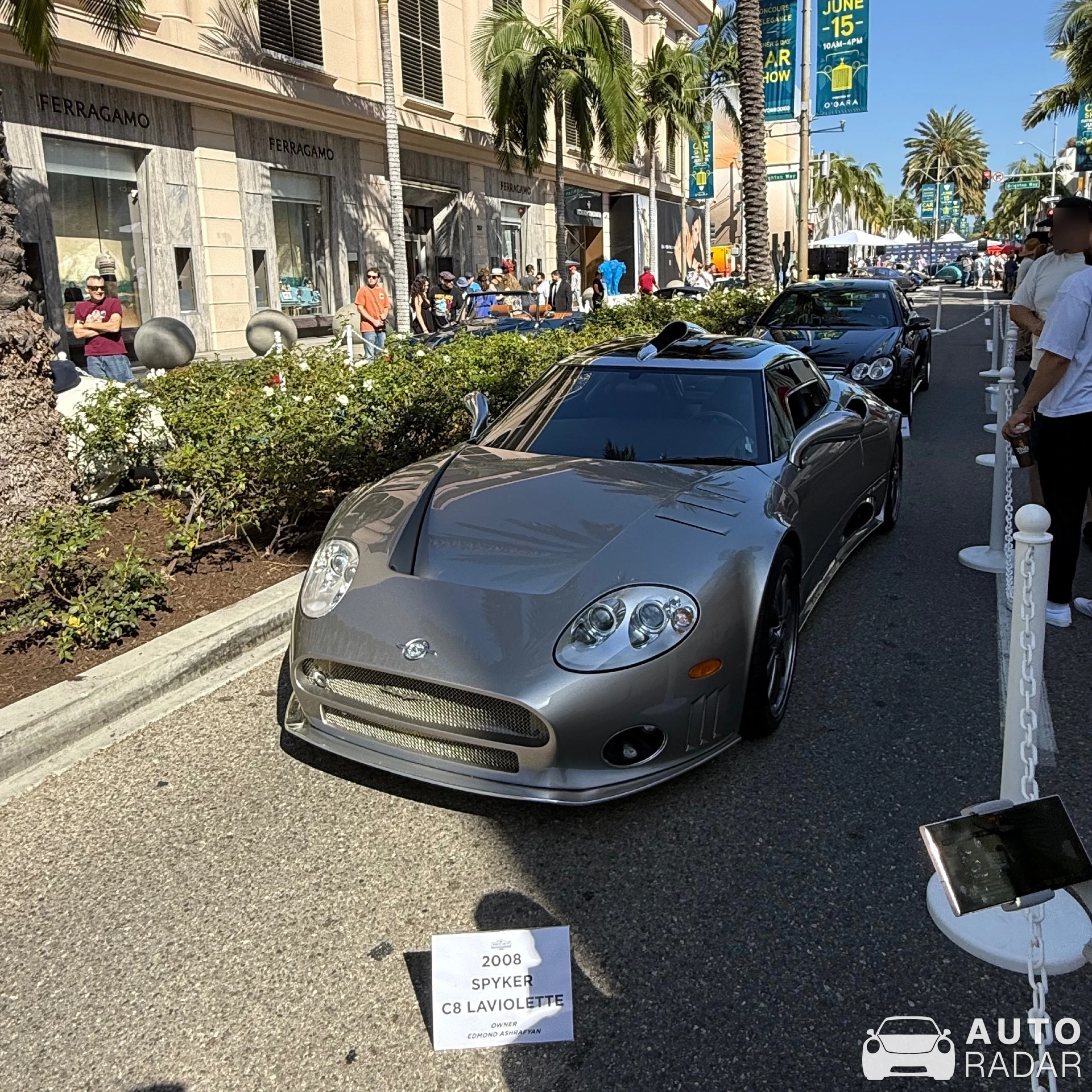 Spyker C8 Laviolette SWB spotted in Beverly Hills