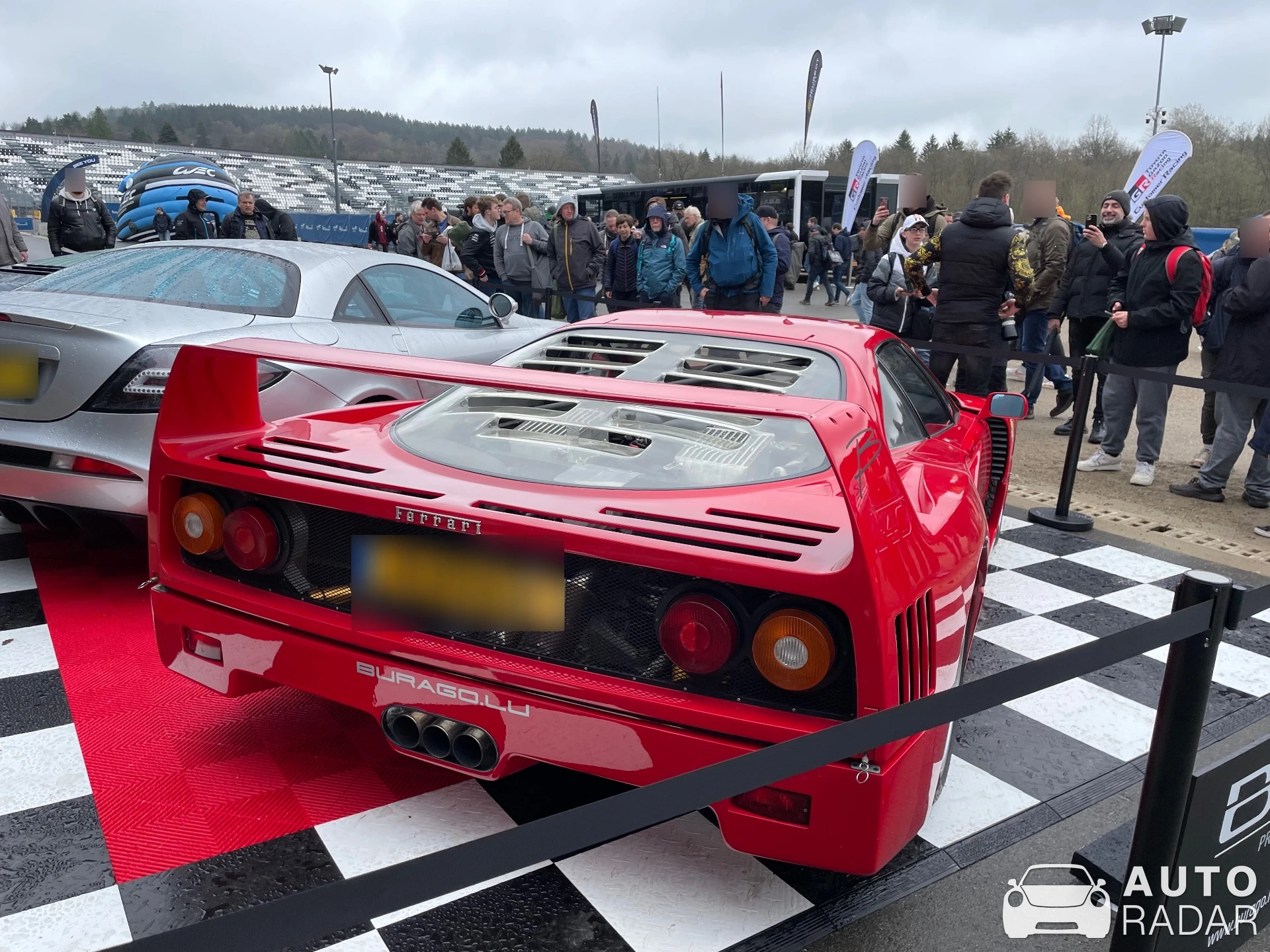 Ferrari F40 spotted in Stavelot, Belgium