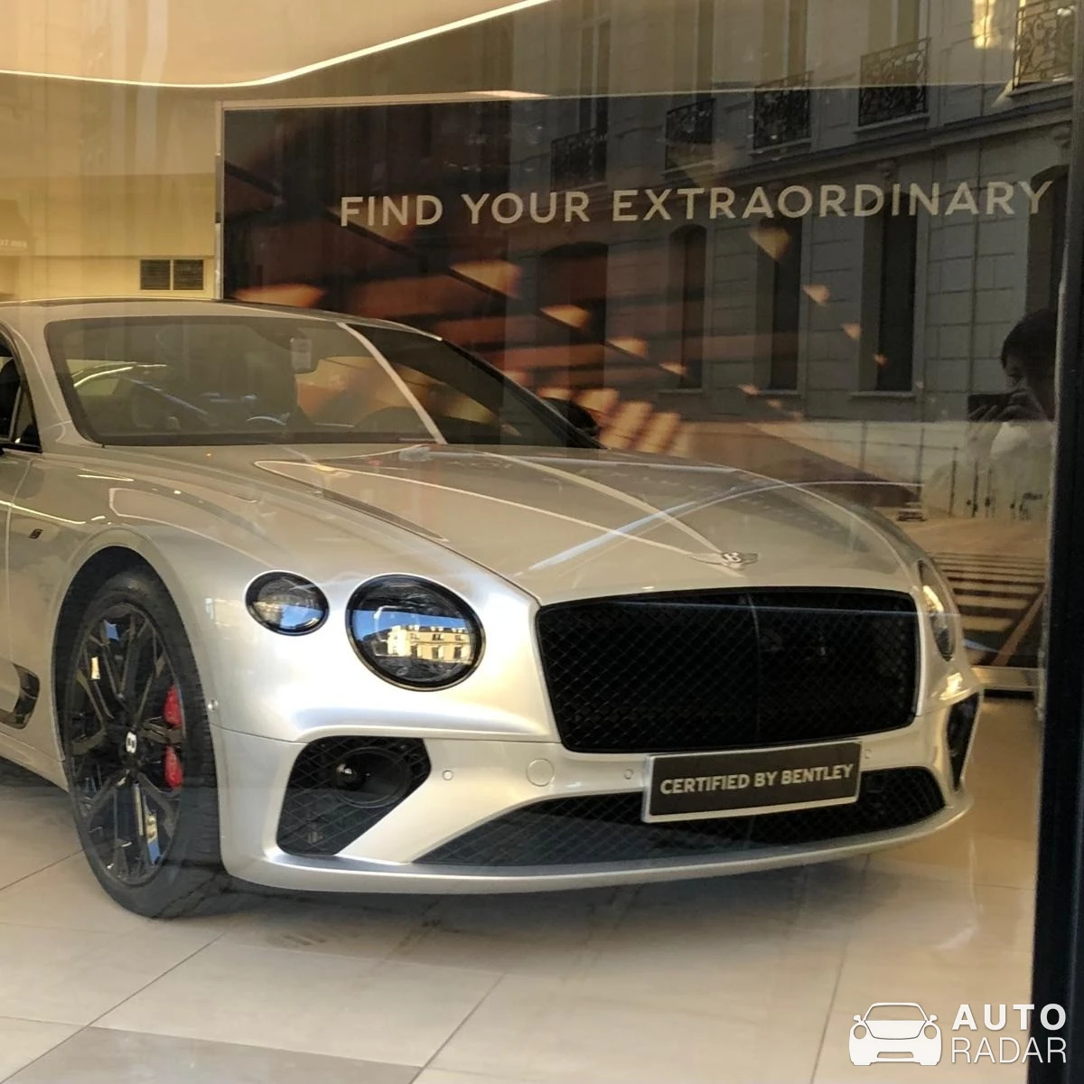 Bentley Continental GT spotted in Paris, France