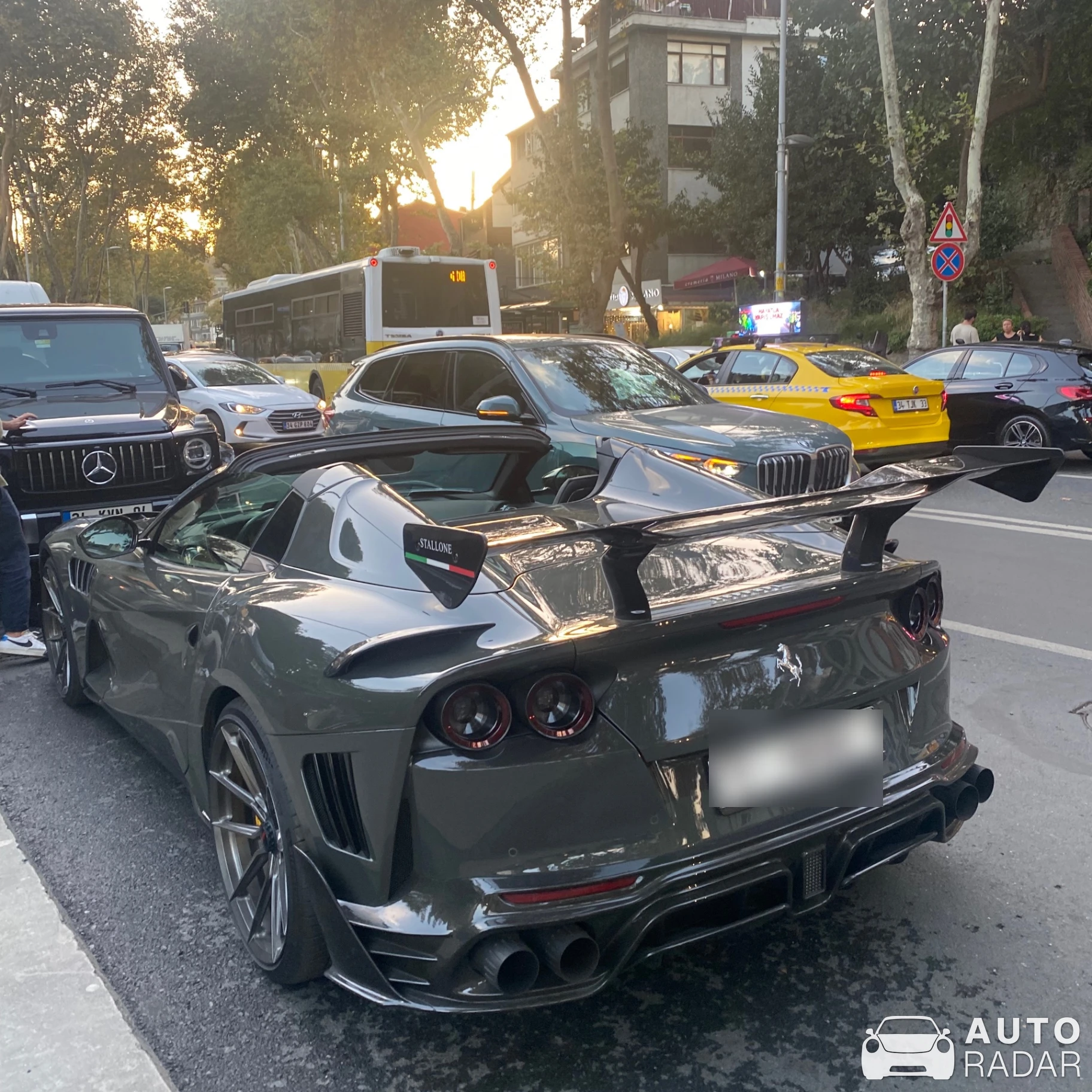 Ferrari 812 GTS Mansory Stallone spotted in Sarıyer, Türkiye