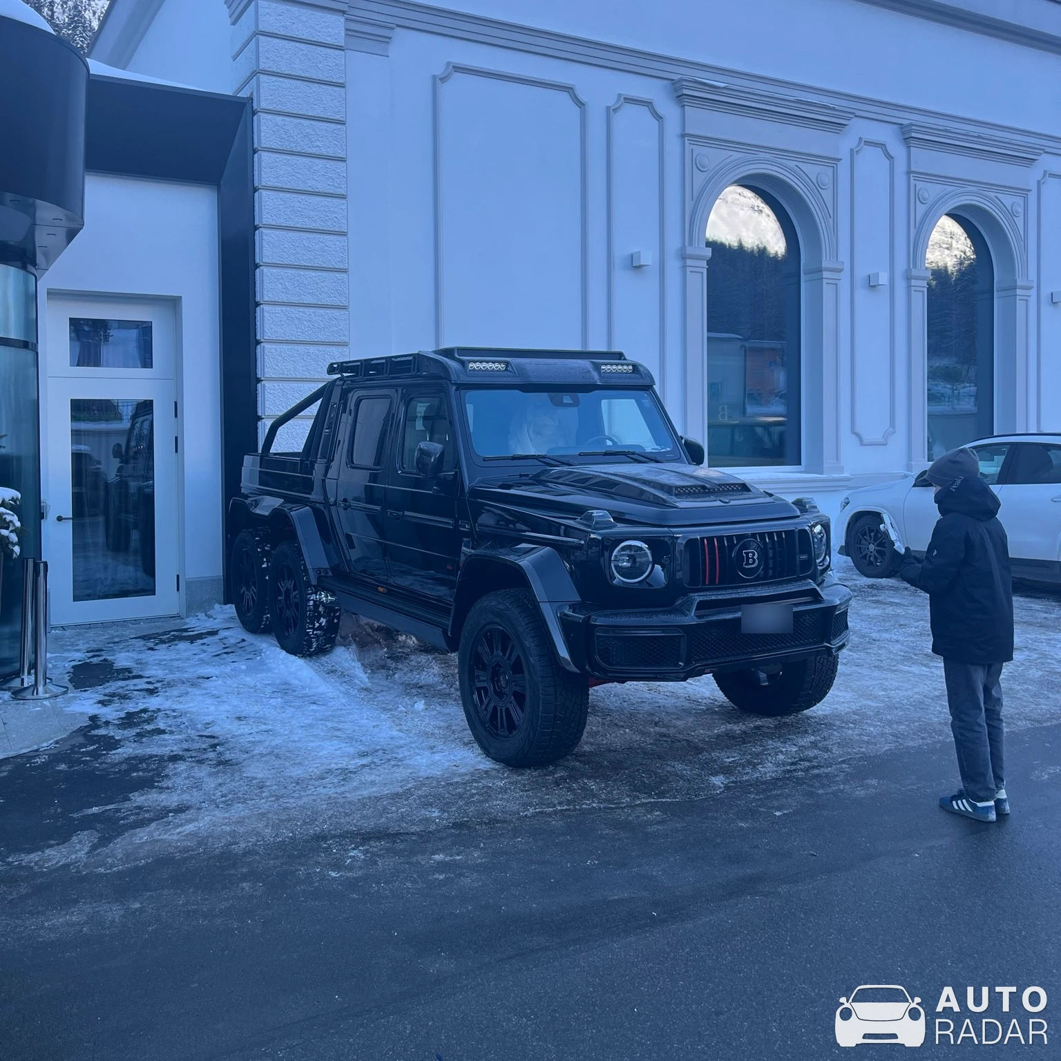 Mercedes-AMG Brabus G 900 XLP 6x6 Adventure Superblack spotted in Sankt Moritz
