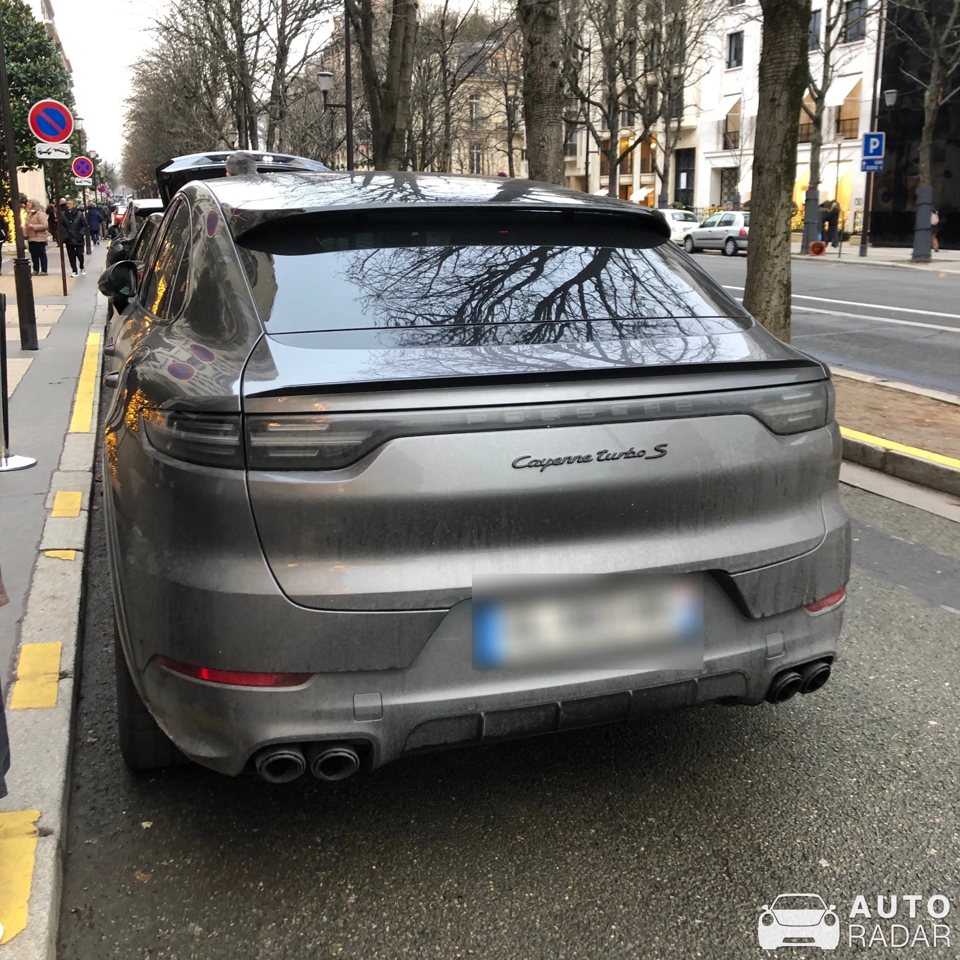 Porsche Cayenne Coupé Turbo S E-Hybrid spotted in Paris, France