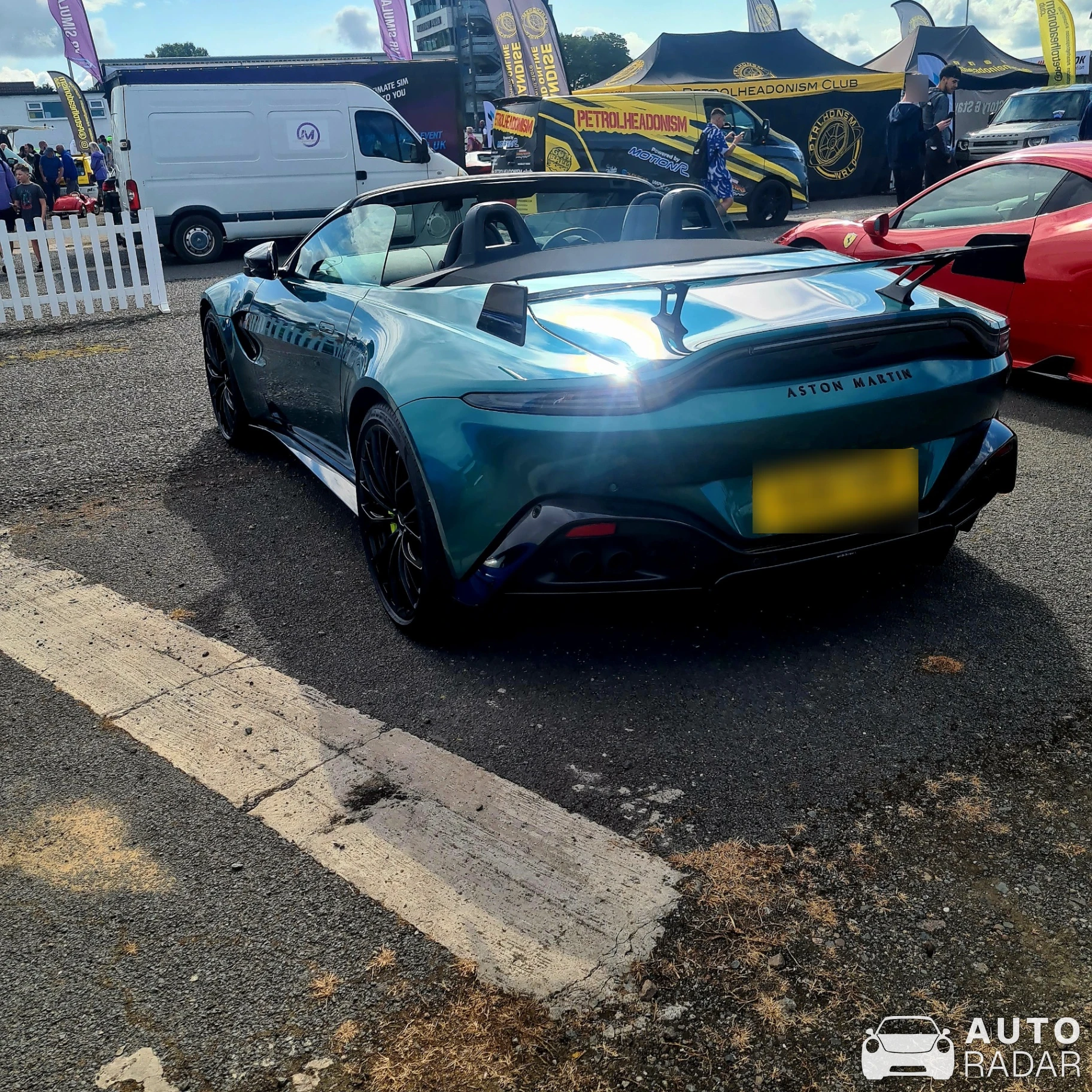 Aston Martin V8 Vantage Formula 1 Edition Roadster spotted in Leicestershire, United Kingdom