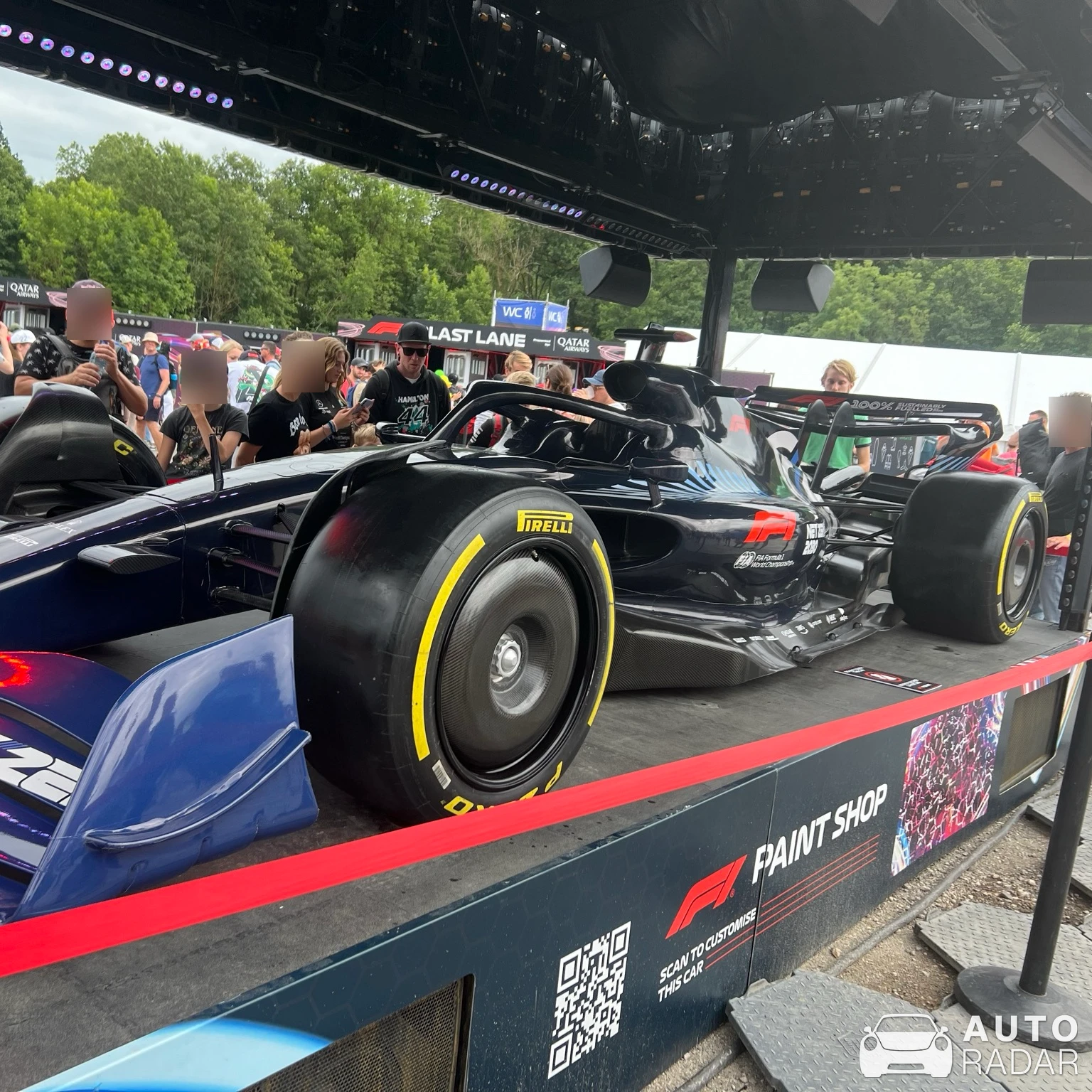 Pirelli 2022 F1 Showcar spotted in Stavelot