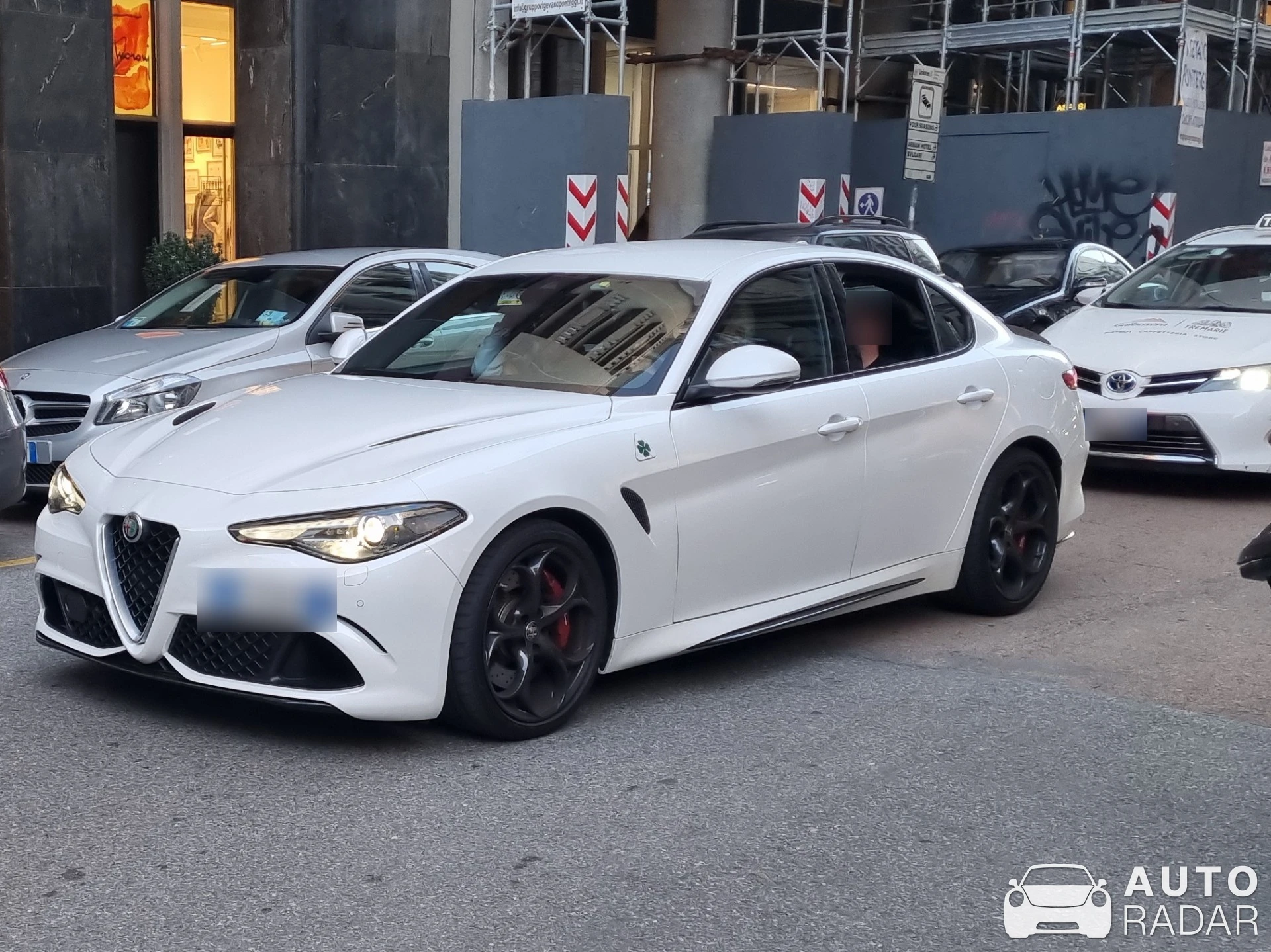 Alfa Romeo Giulia Quadrifoglio spotted in Milano, Italia
