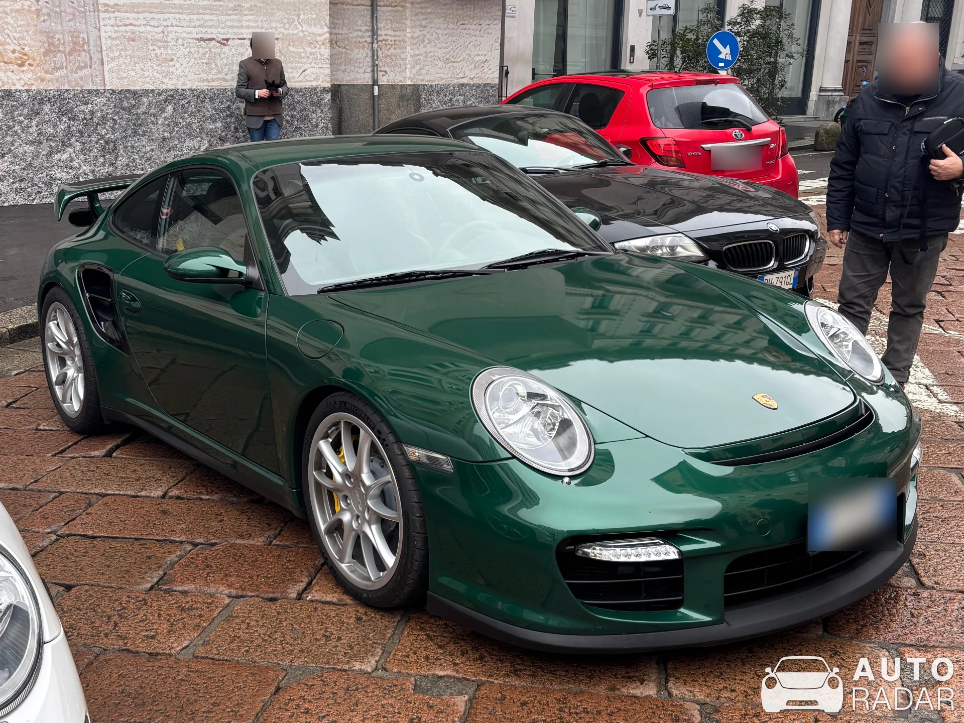 Porsche 997 GT2 spotted in Milano, Italy