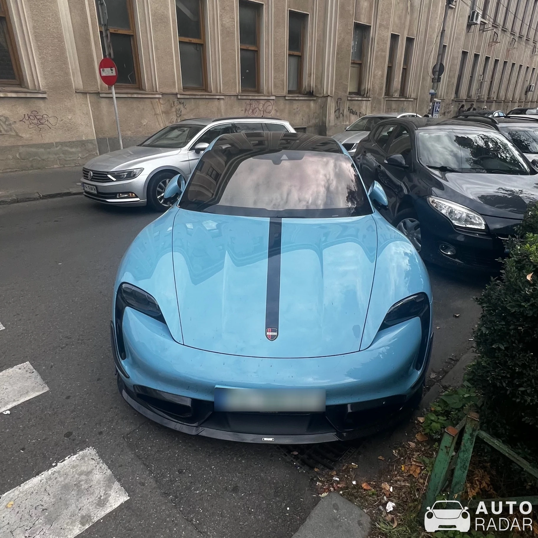 Porsche Taycan spotted in Ploiești, Romania