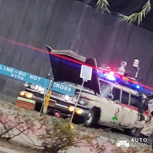 Cadillac Miller Meteor Ecto-1 spotted in Lloret de Mar, Spain
