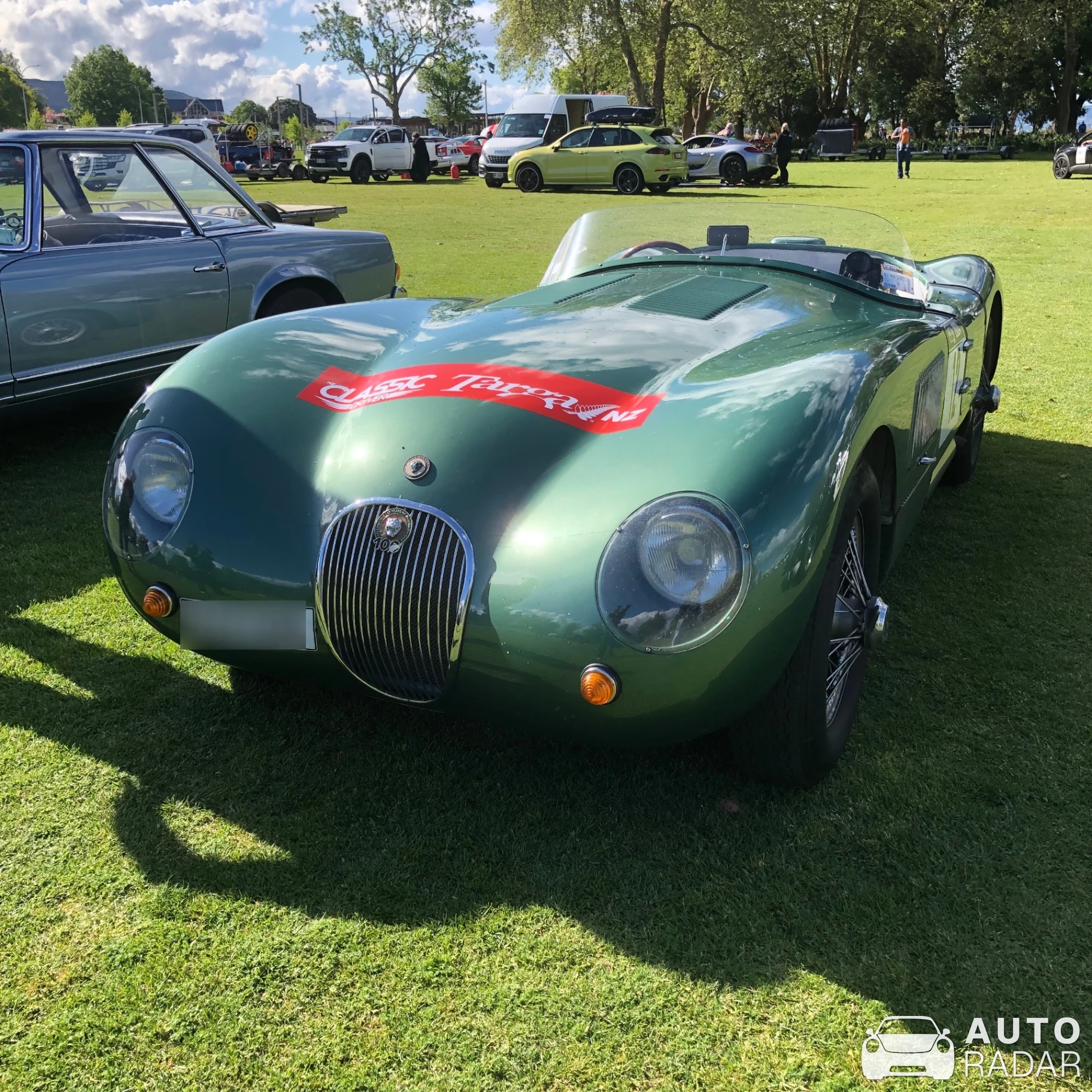 Jaguar C-Type spotted in Rotorua, New Zealand