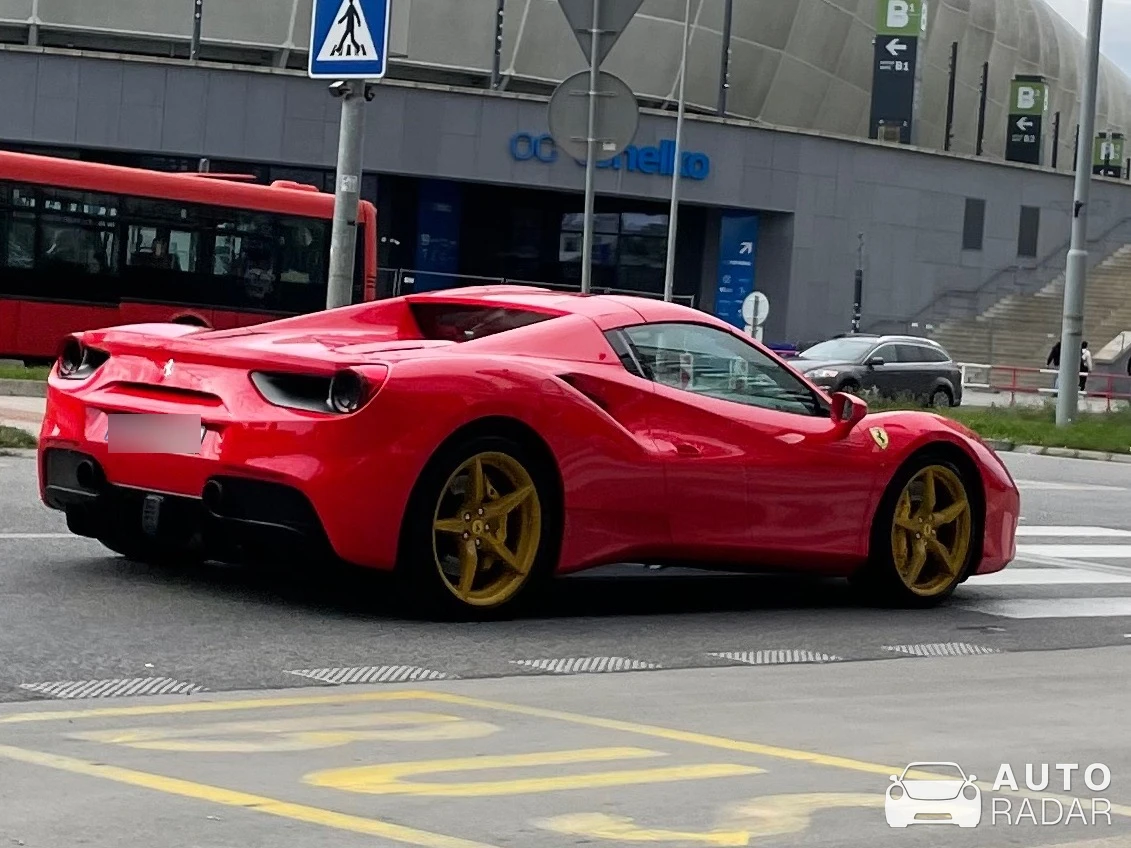 Ferrari 488 Spider spotted in Bratislava, Slovakia