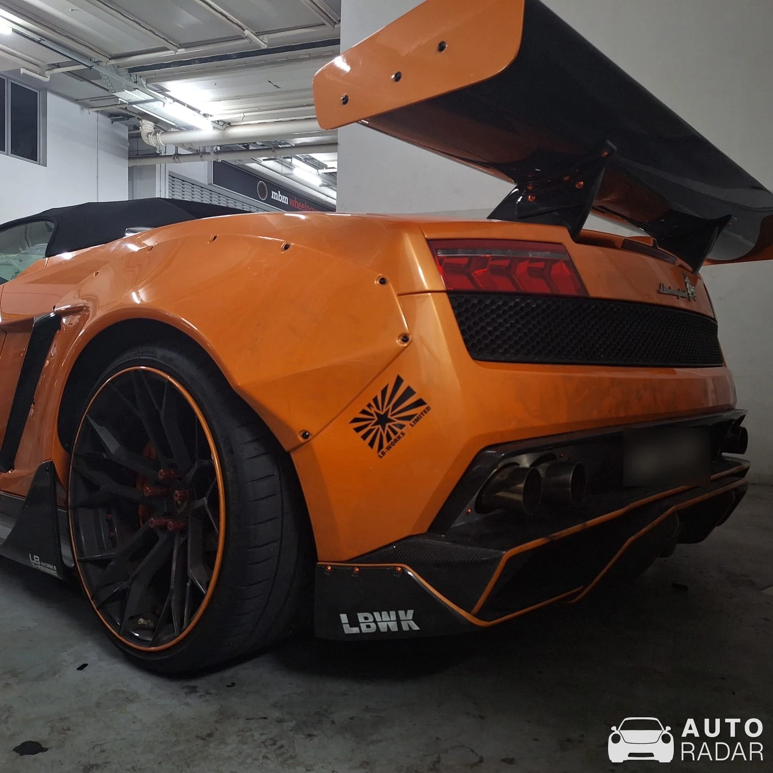 Lamborghini Gallardo Liberty Walk LB Performance Wide Body spotted in Singapore