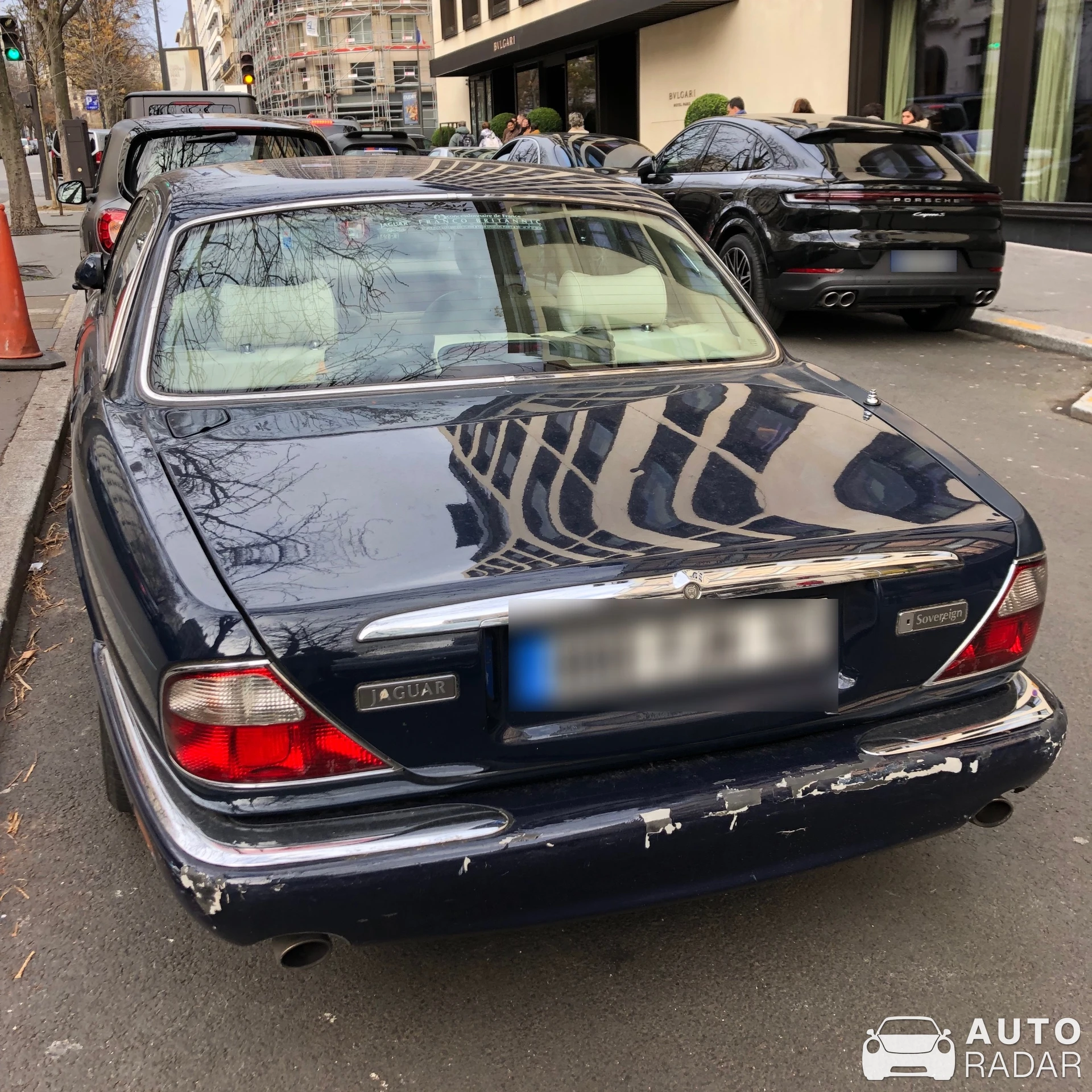 Jaguar XJ spotted in Paris, France