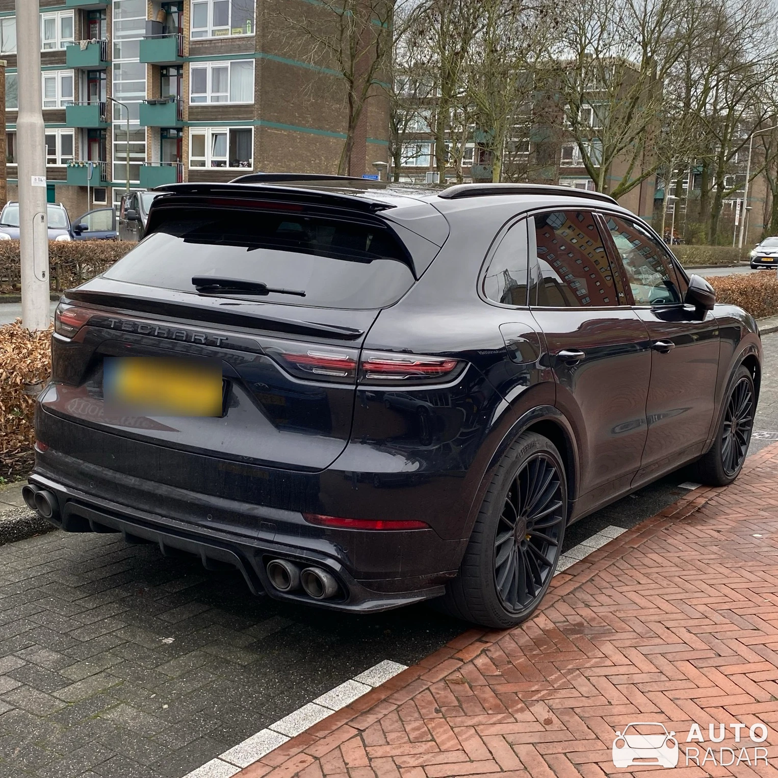 Porsche TechArt Cayenne Turbo S E-Hybrid spotted in Amstelveen, Nederland