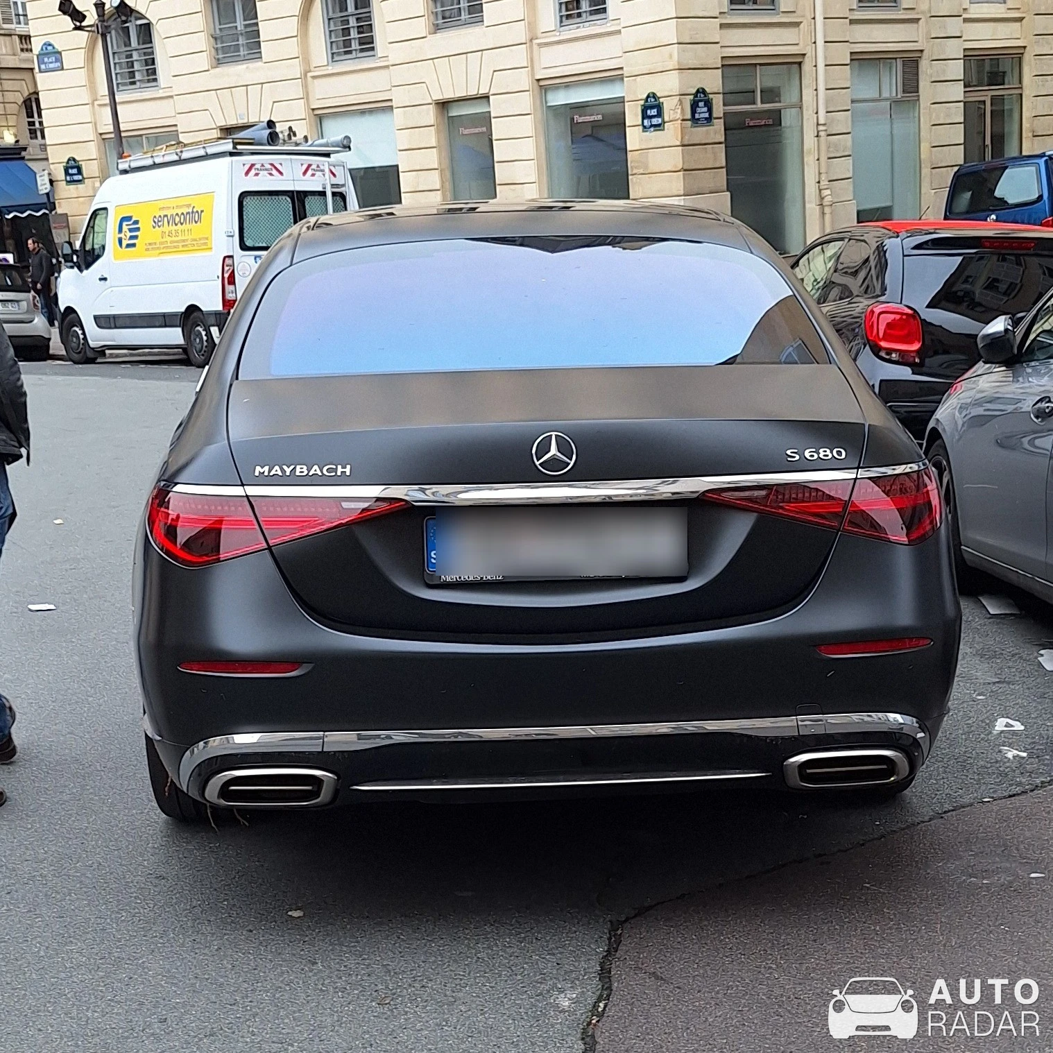 Mercedes-Maybach S 680 spotted in Paris, France