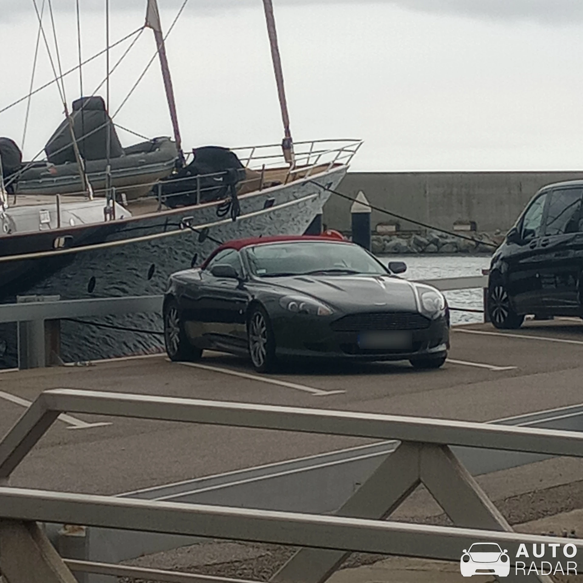 Aston Martin DB9 Volante spotted in Barcelona, Spain