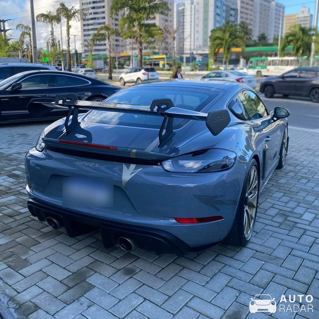 Porsche 718 Cayman GT4 RS spotted in Andorinha, Brasil