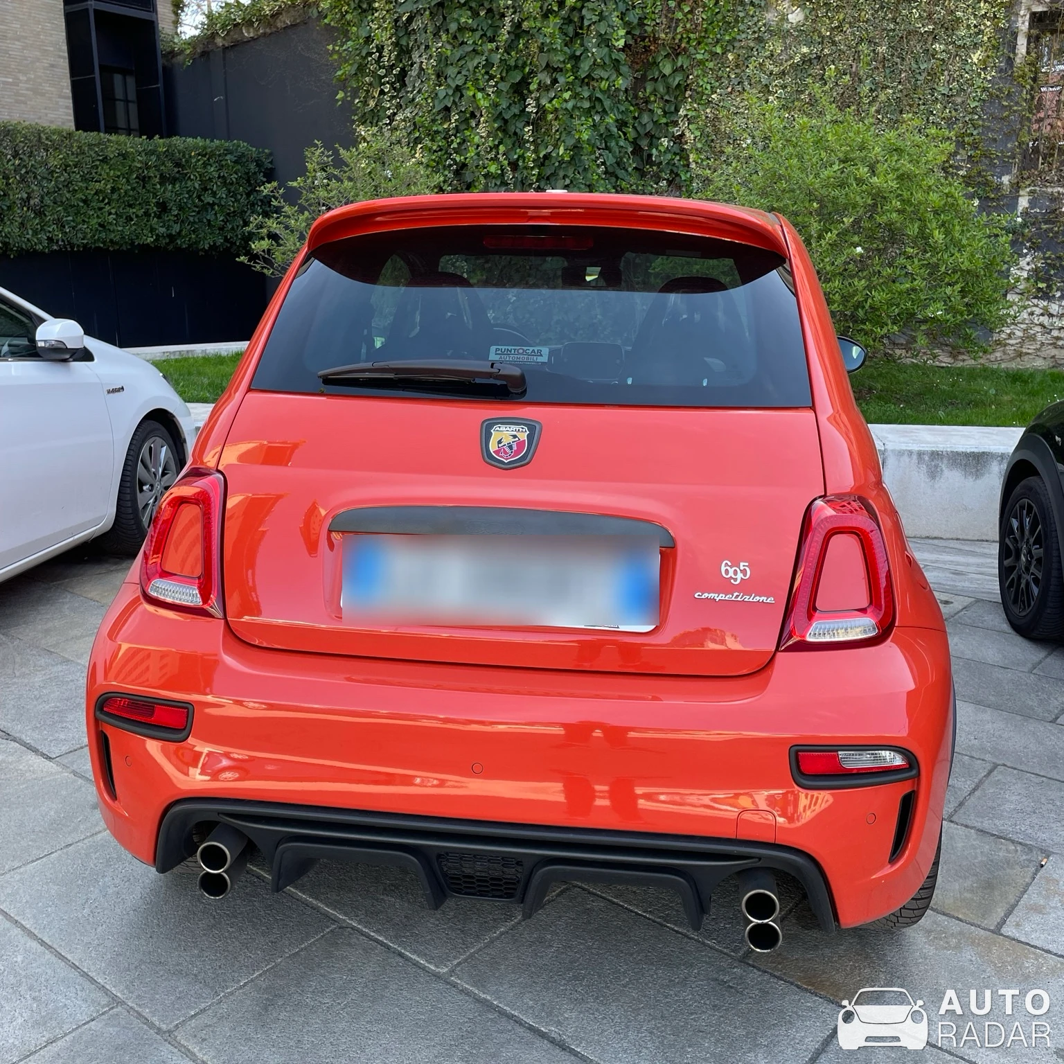 Abarth 695 Competizione spotted in Milano