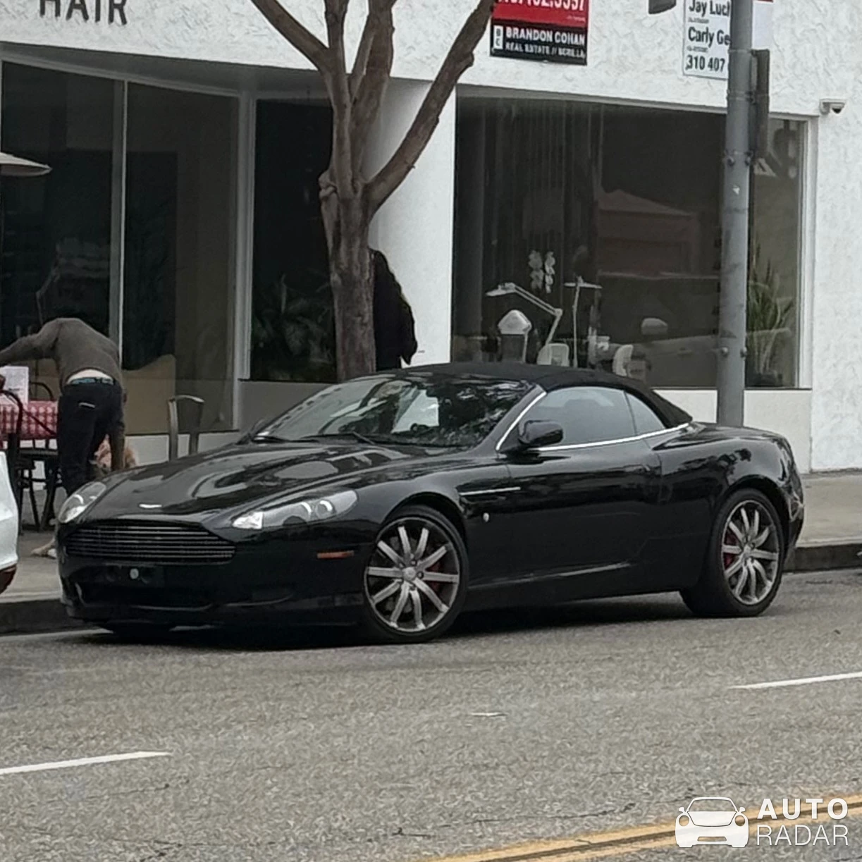 Aston Martin DB9 Volante spotted in Beverly Hills, United States