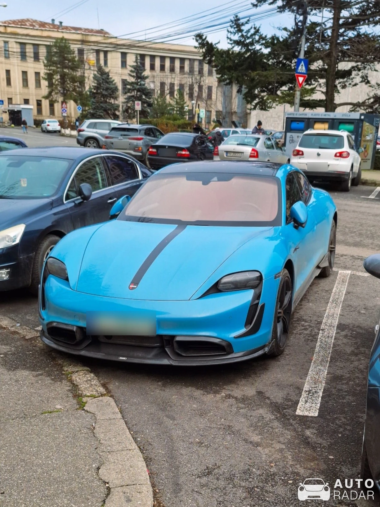 Porsche Taycan Brabus spotted in Ploiești