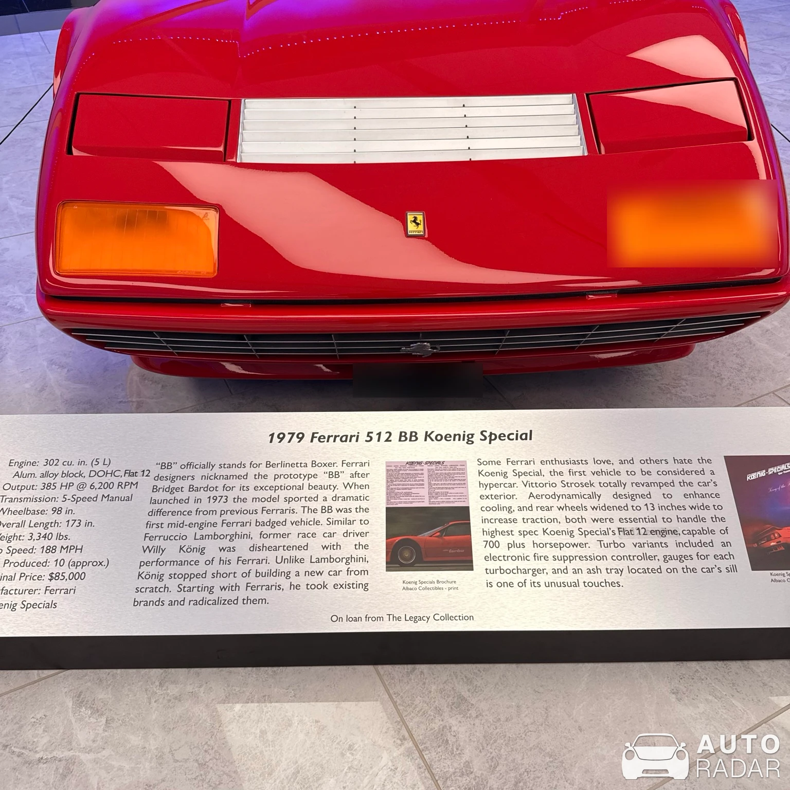 Ferrari 512 BB Koenig spotted in Decatur, United States