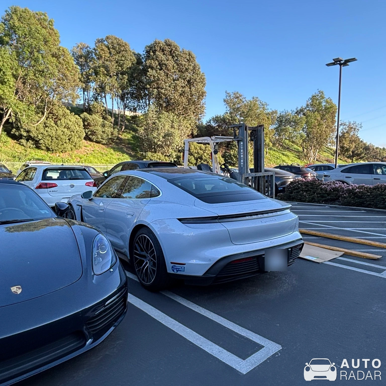 Porsche Taycan 4S spotted in Hawthorne, United States
