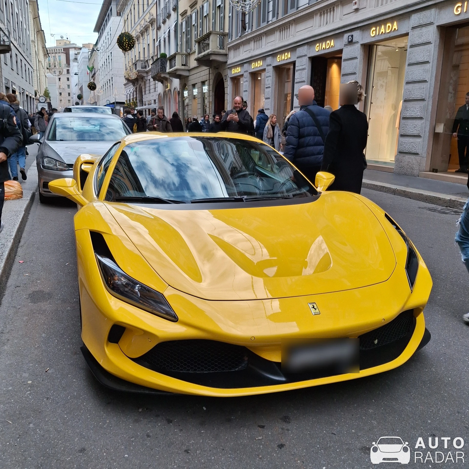 Ferrari F8 Spider spotted in Milano, Italy