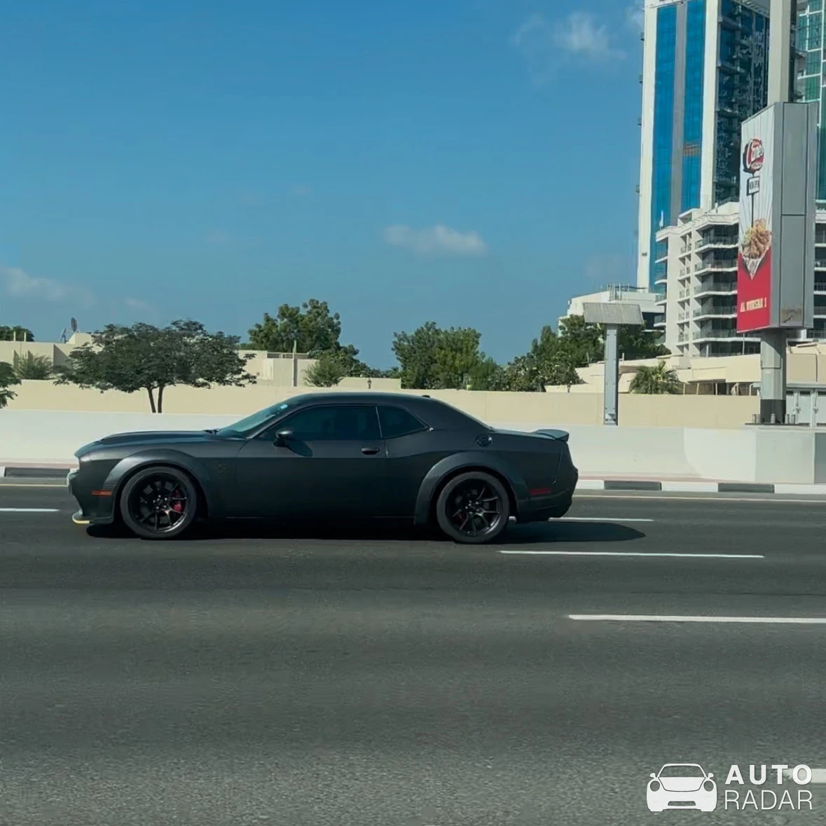Dodge Challenger SRT spotted in Abu Dhabi, United Arab Emirates