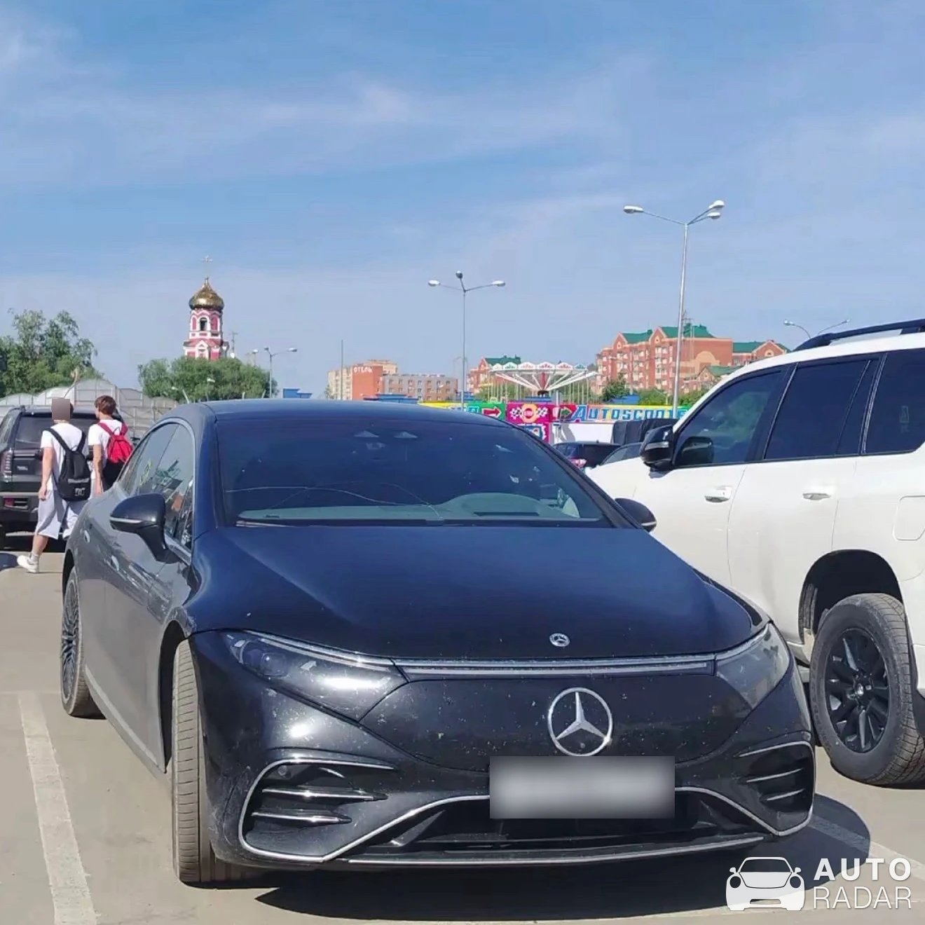 Mercedes-Benz EQS spotted in Dmitrov