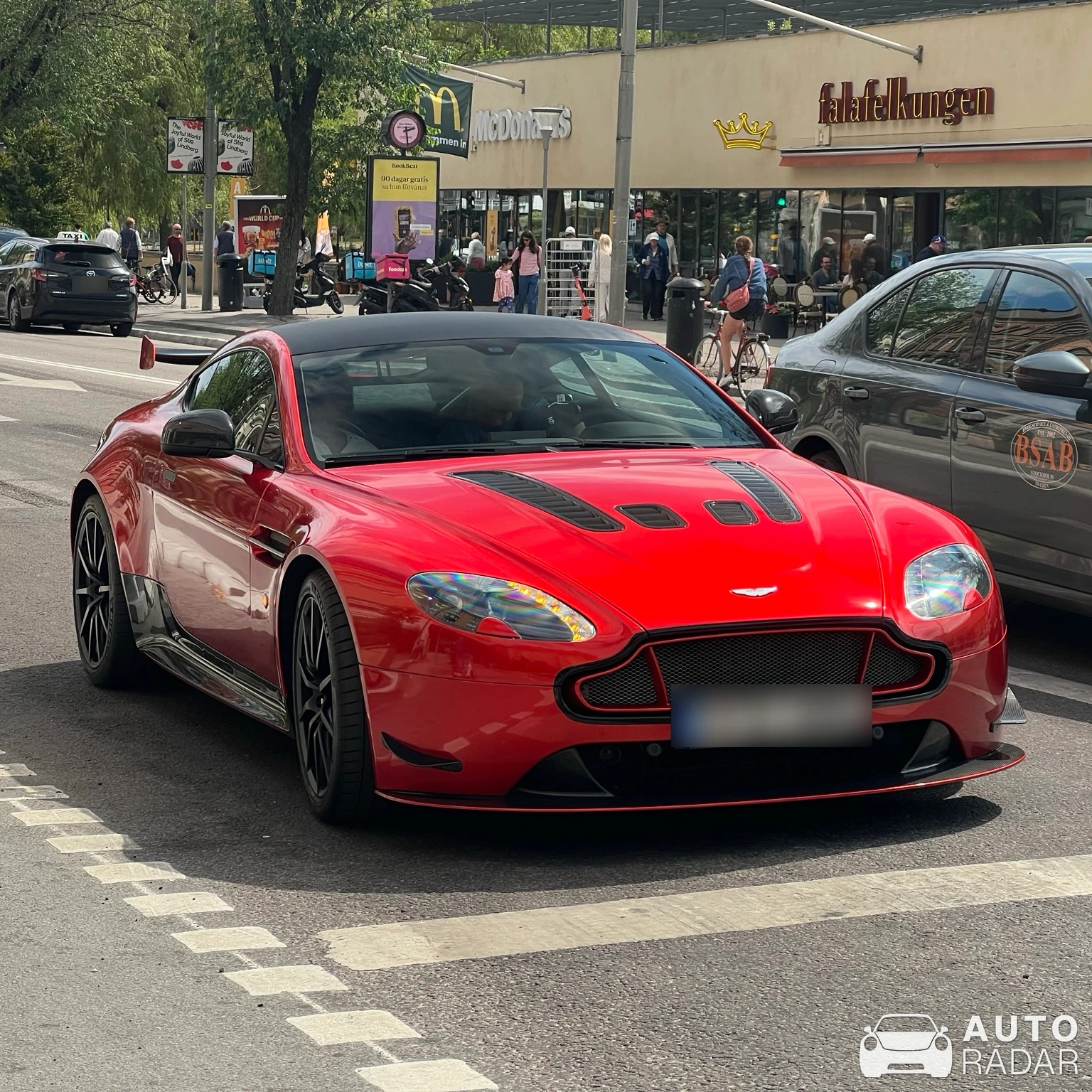 Aston Martin V12 Vantage S AMR spotted in Stockholm