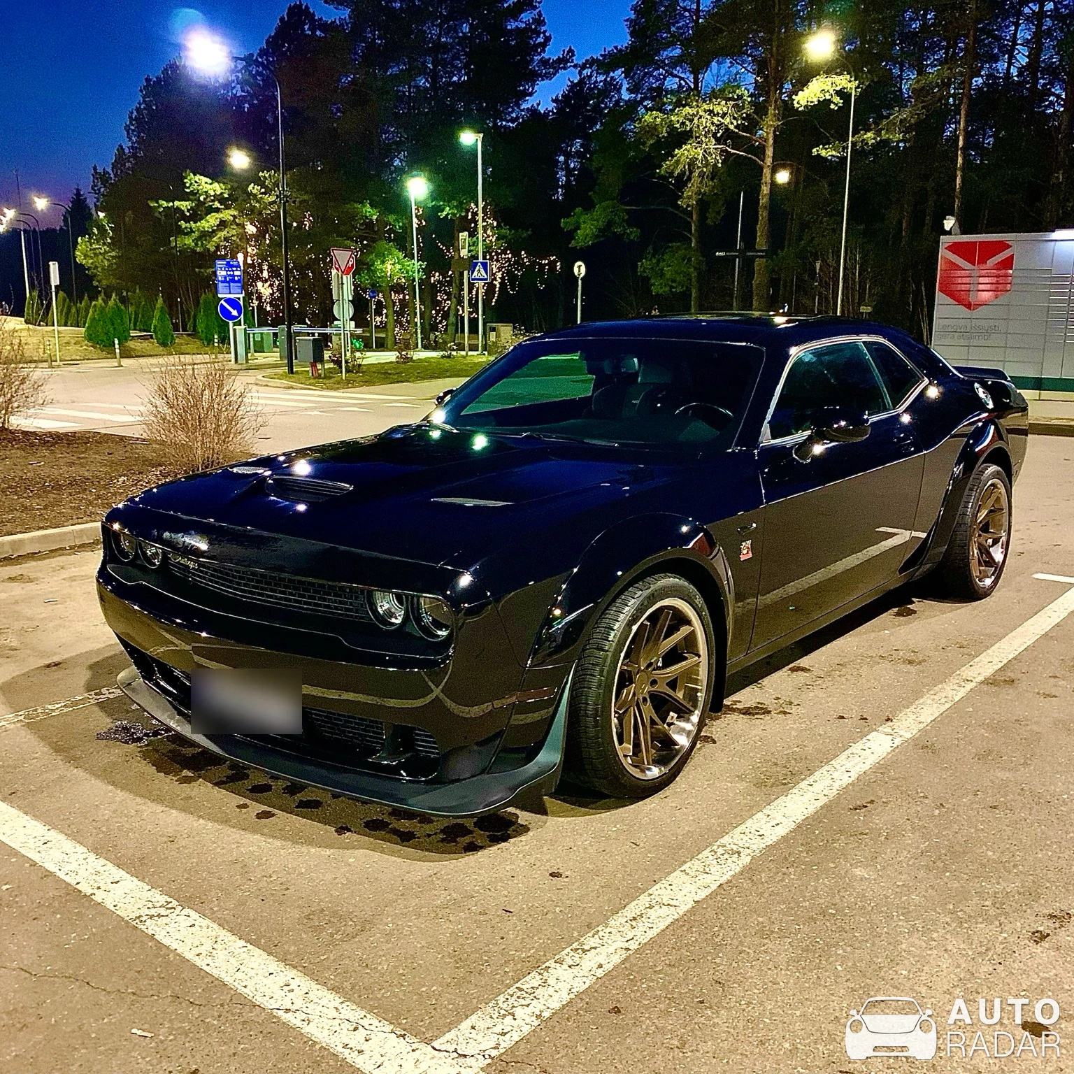Dodge Challenger SRT Hellcat Widebody spotted in Vilnius