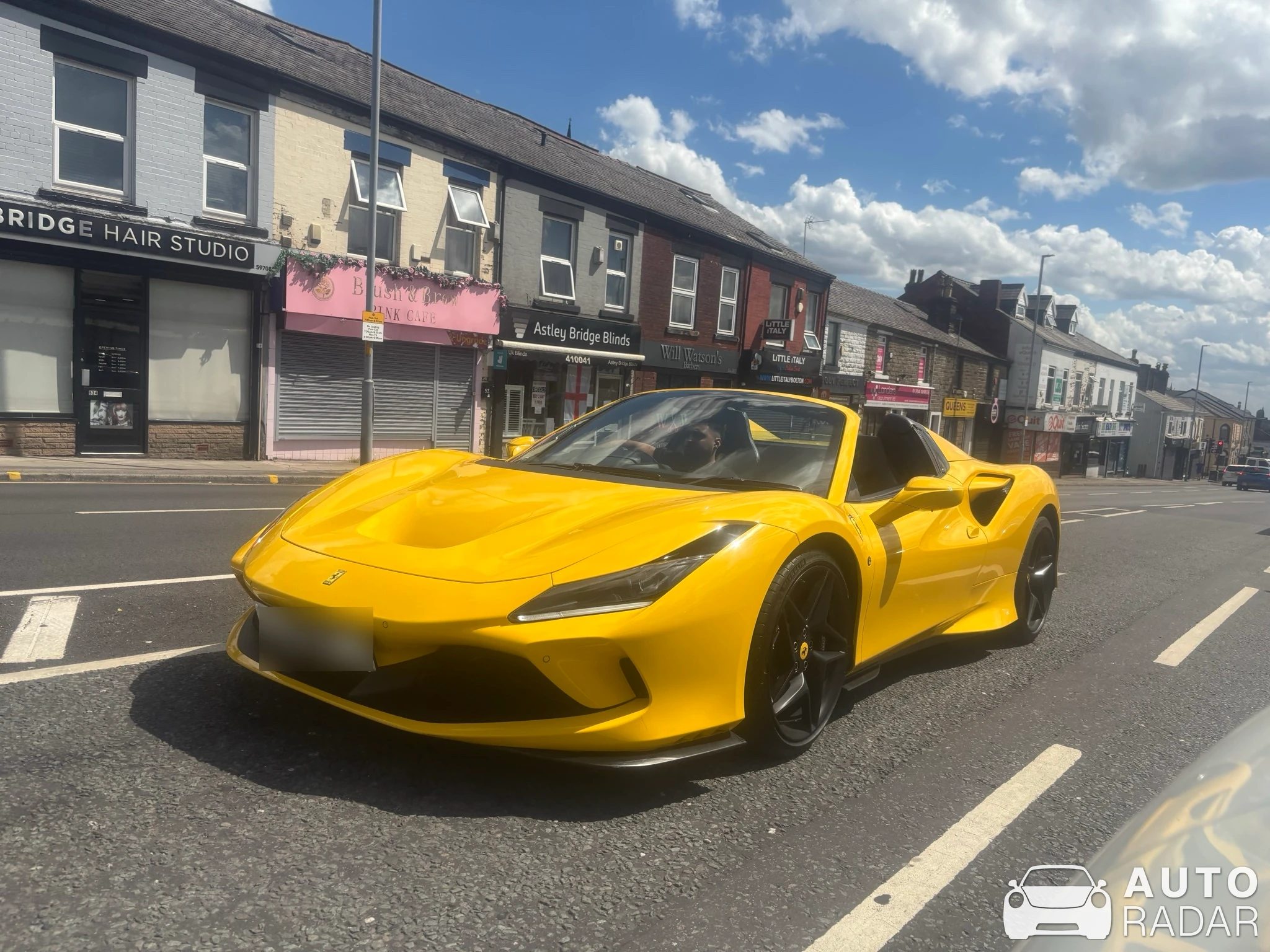 Ferrari F8 Spider spotted in Blackburn