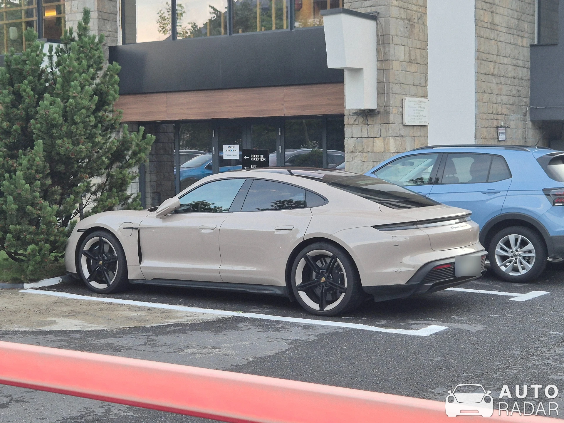 Porsche Taycan Turbo S spotted in Sinaia