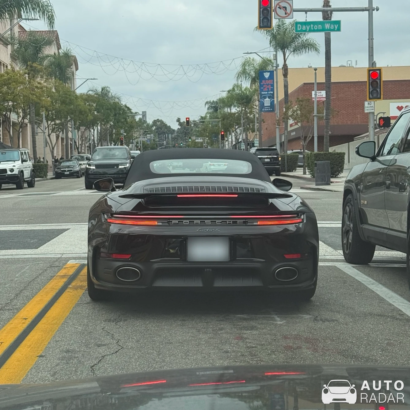 Porsche 992 Turbo S Cabriolet MkII spotted in Beverly Hills