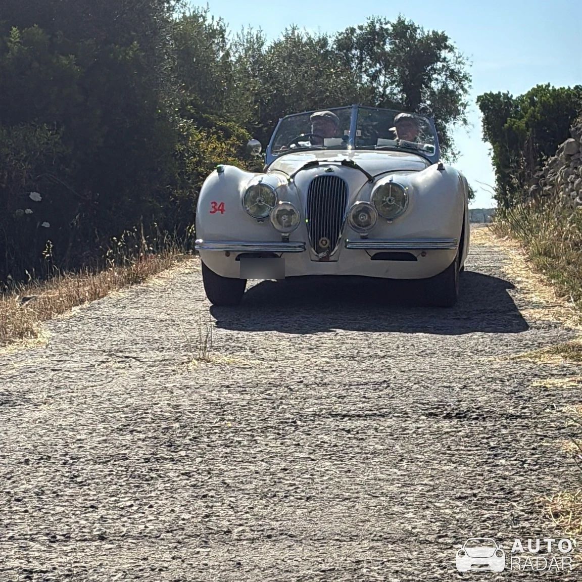 Jaguar XK120 spotted in Romana
