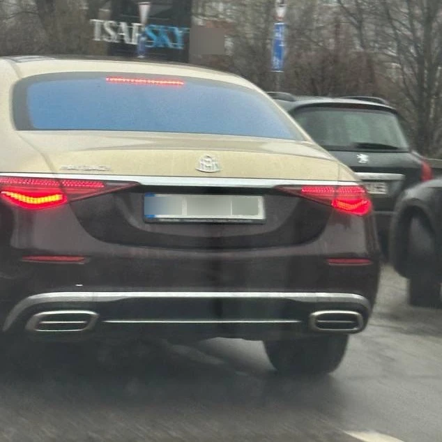 Mercedes Benz Maybach S580 spotted in Kyiv, Ukraine