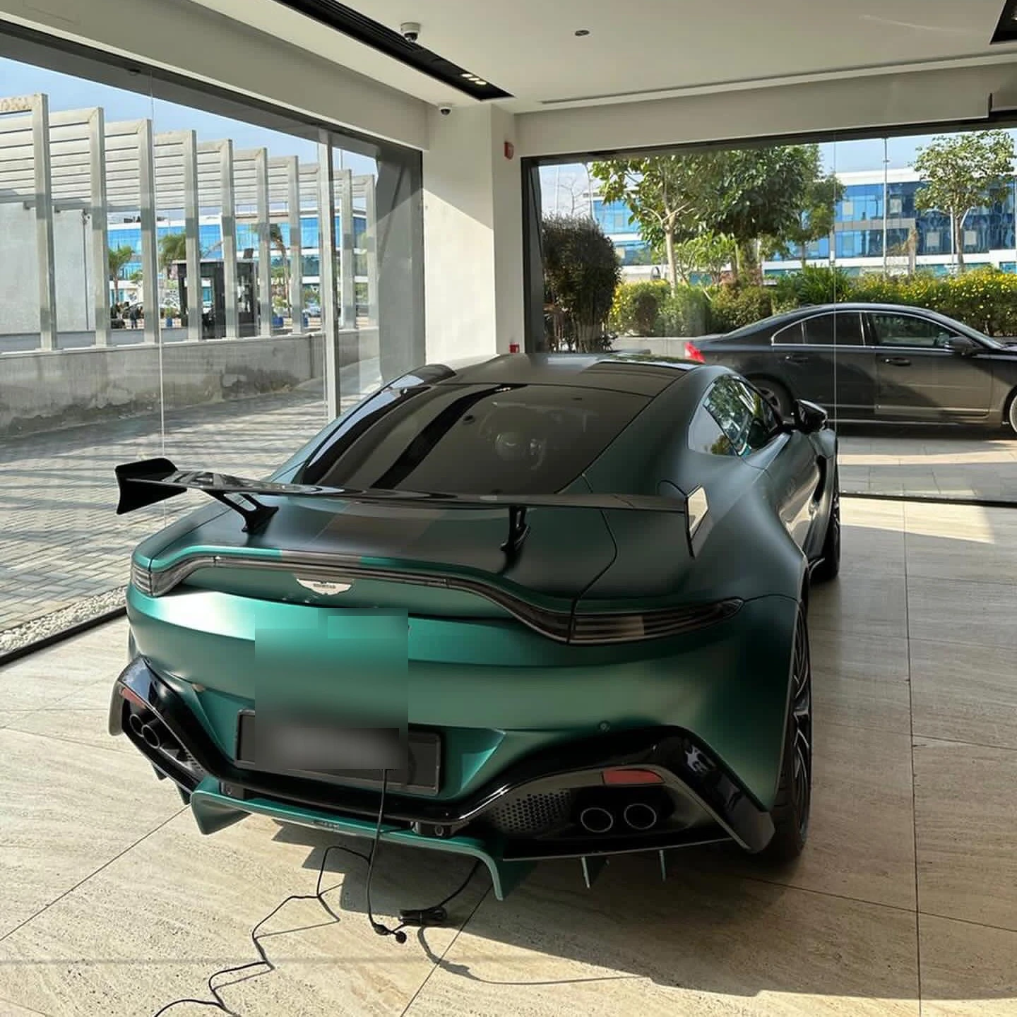 Aston Martin V12 Vantage spotted in First Al Sheikh Zayed, Egypt