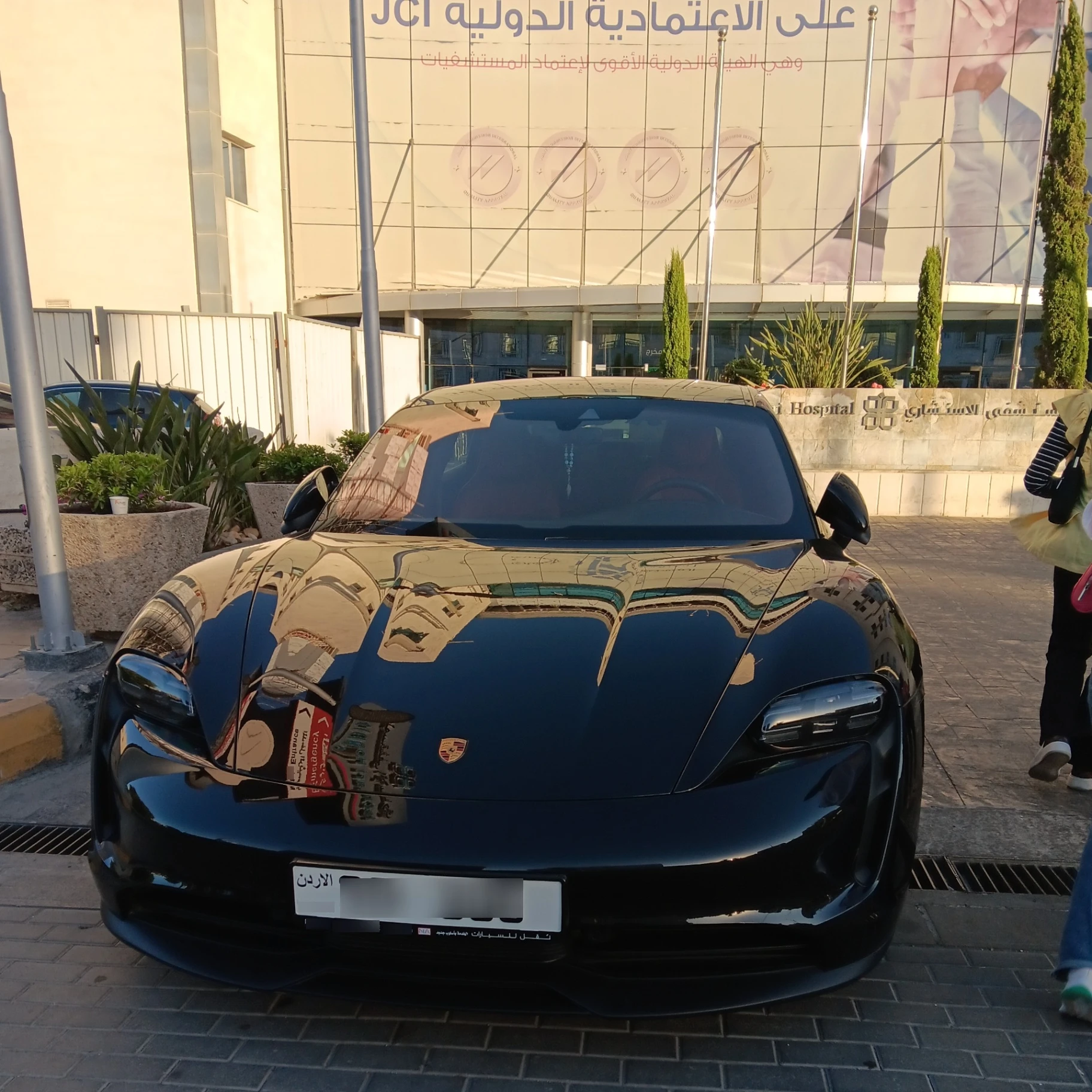 Porsche Taycan spotted in Amman, Jordan