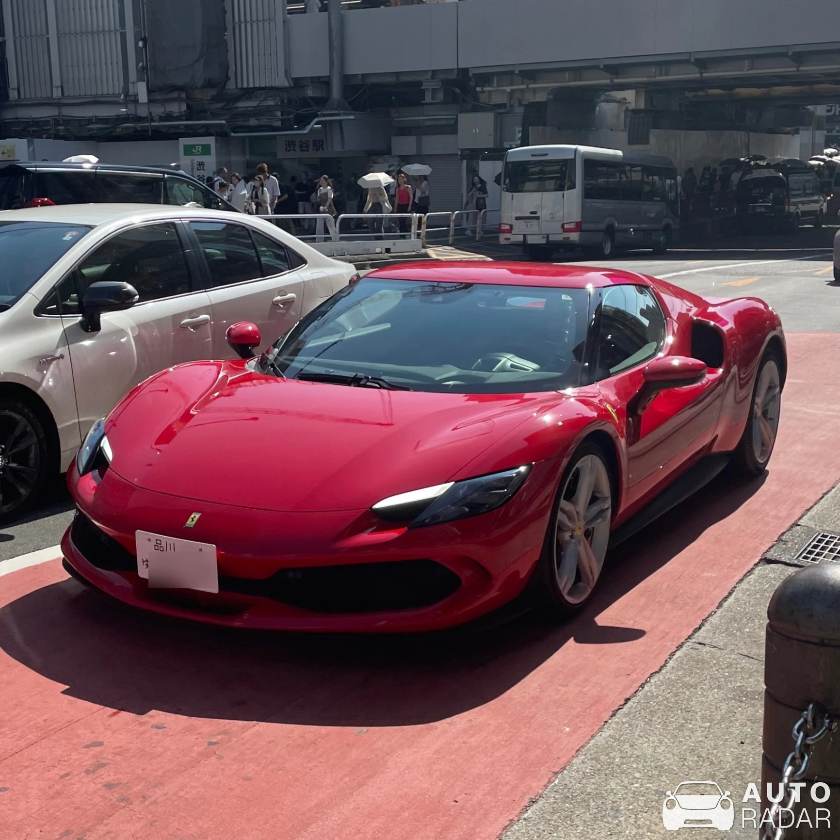 Ferrari 296 GTB spotted in Shibuya City, Japan