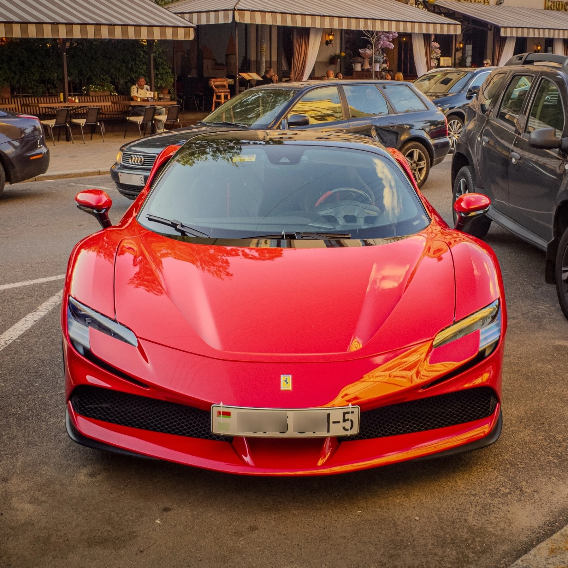 Ferrari SF90 Stradale spotted in Minsk, Belarus