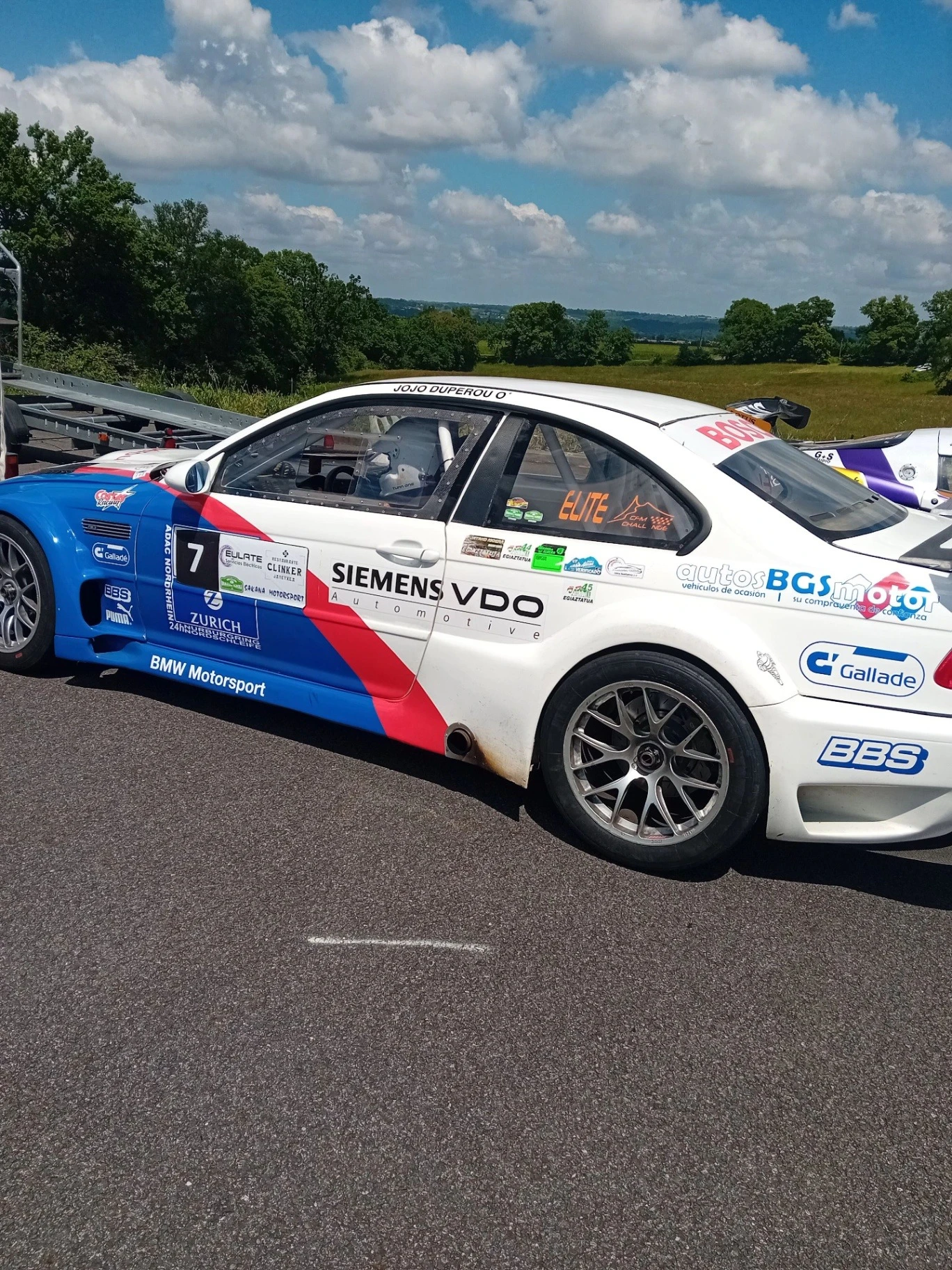 Bmw M3 GTR spotted in Nogaro, France
