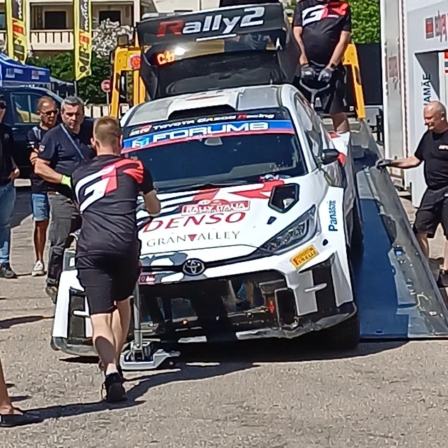 Toyota Yaris gr rally spotted in Alghero, Italy