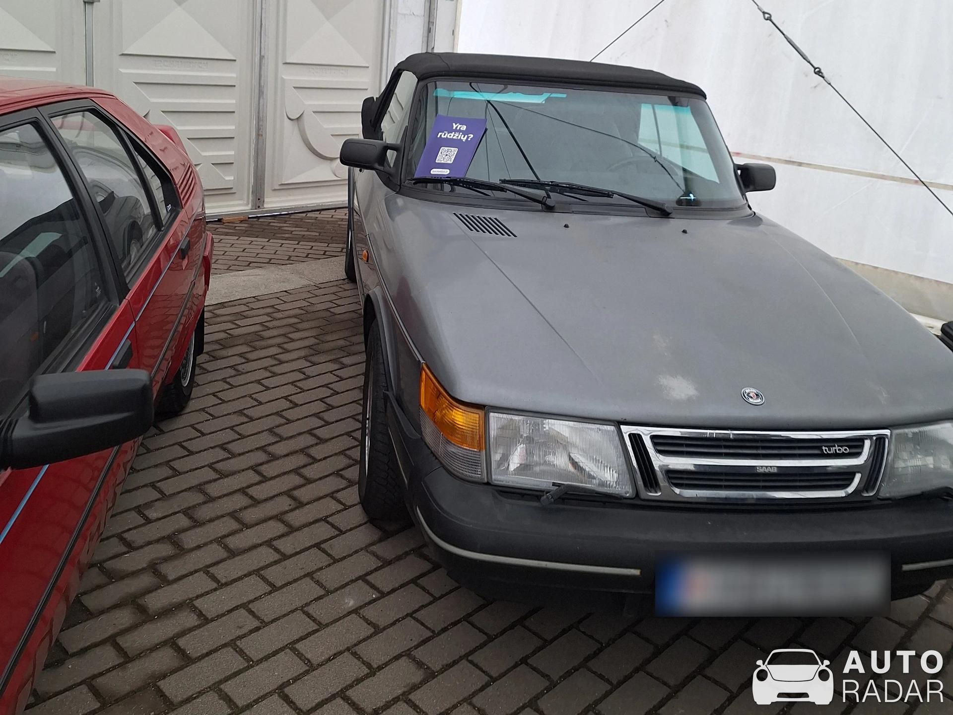 Saab 900S Turbo Cabriolet spotted in Vilnius