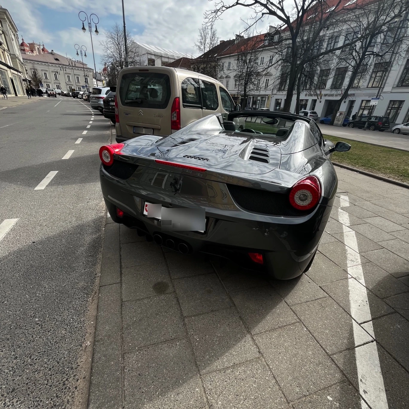 Ferrari 458 Spider spotted in Vilnius County, Lithuania