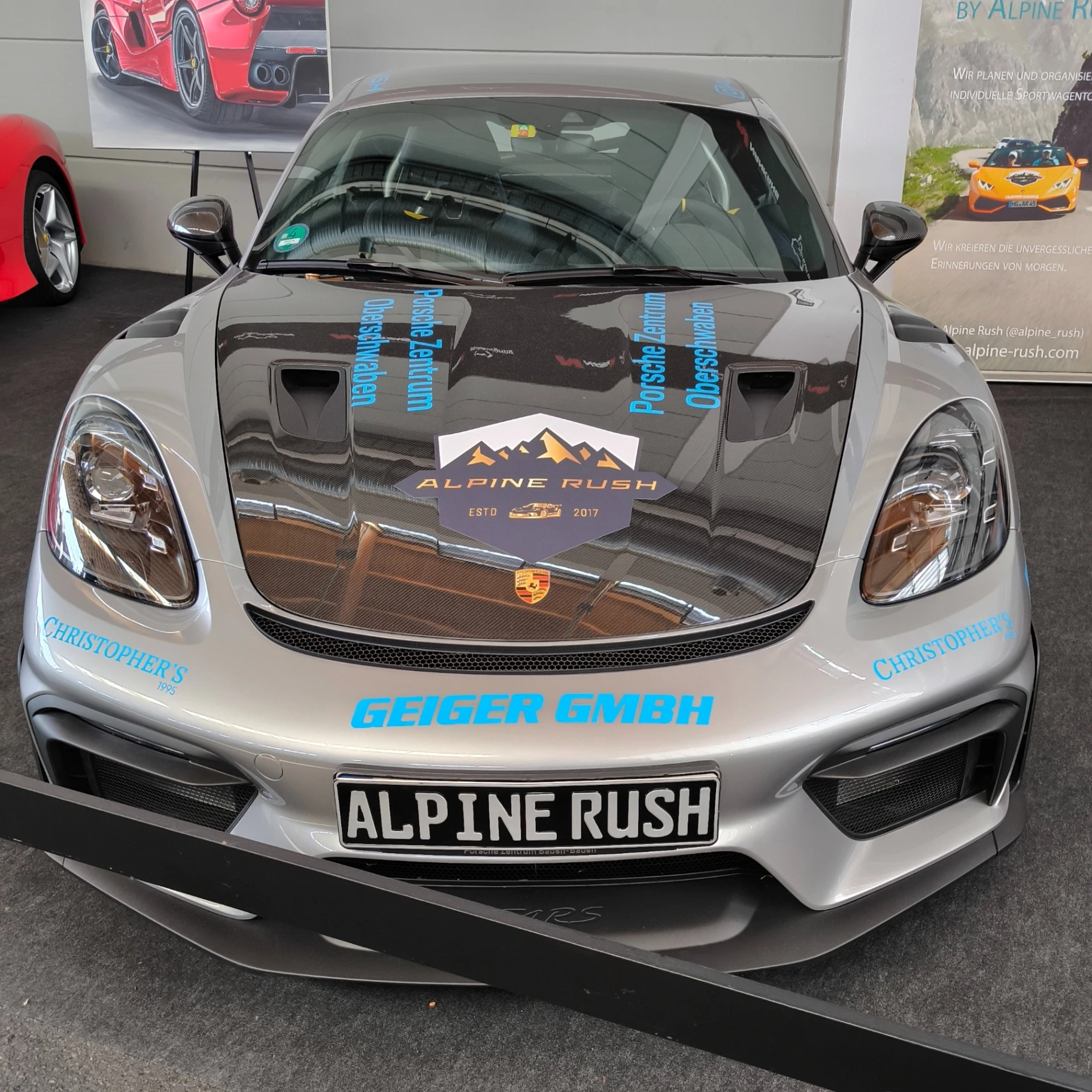 Porsche 718 Cayman GT4 RS spotted in Friedrichshafen, Germany