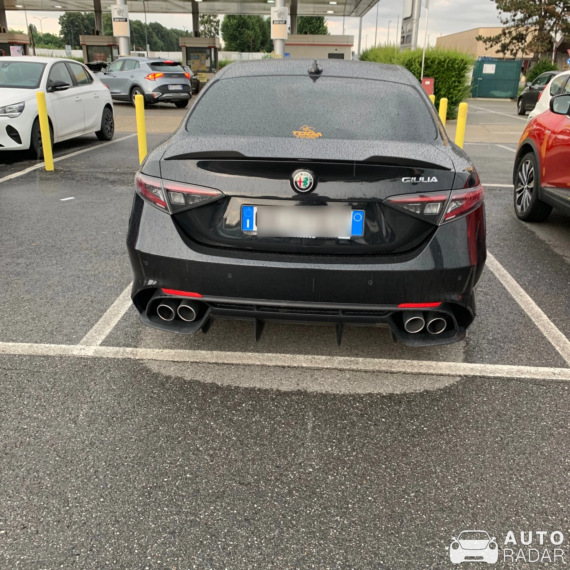 Alfa Romeo Giulia Quadrifoglio spotted in Provincia di Novara, Italy