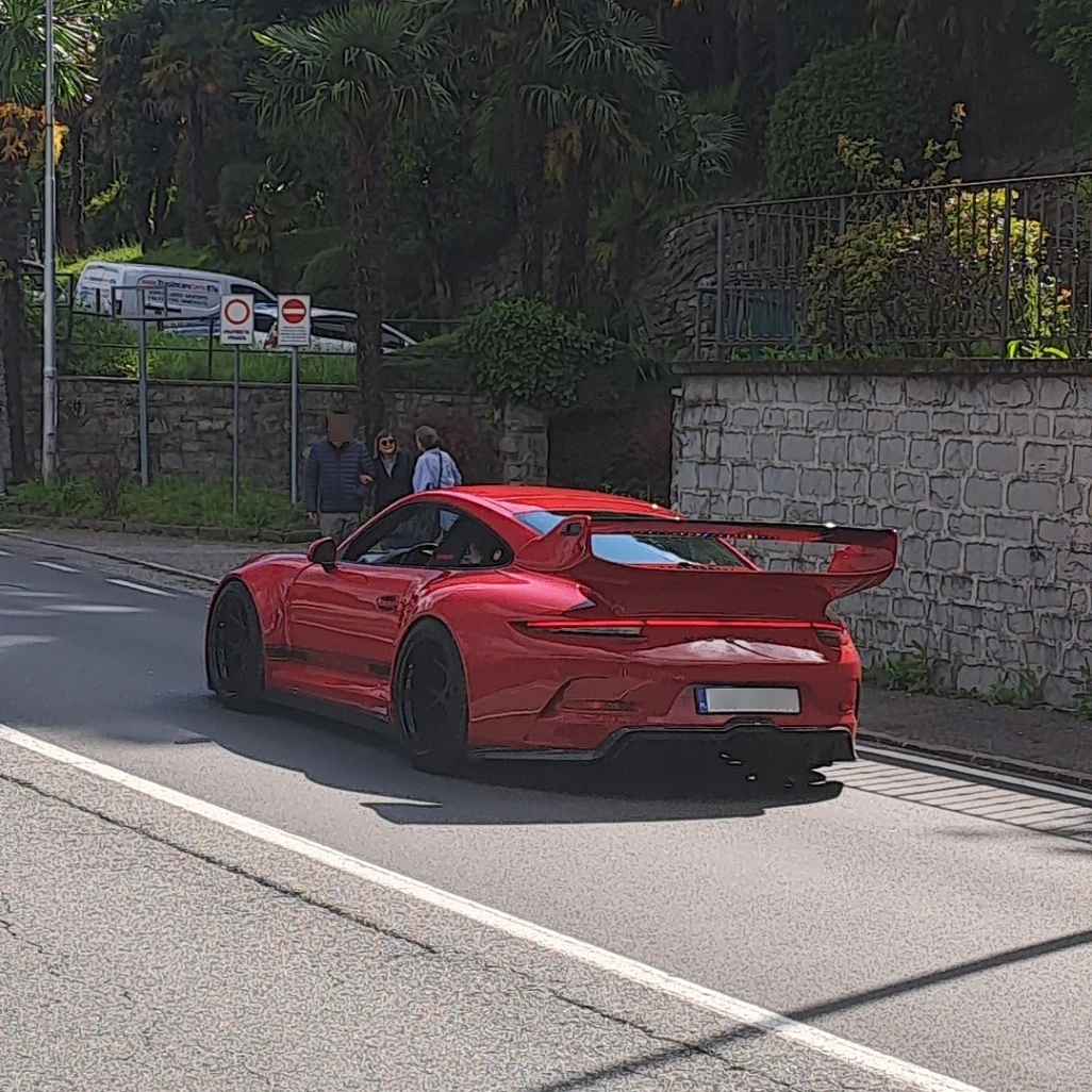 Porsche widebody 991 gt3 spotted in Cernobbio, Italia
