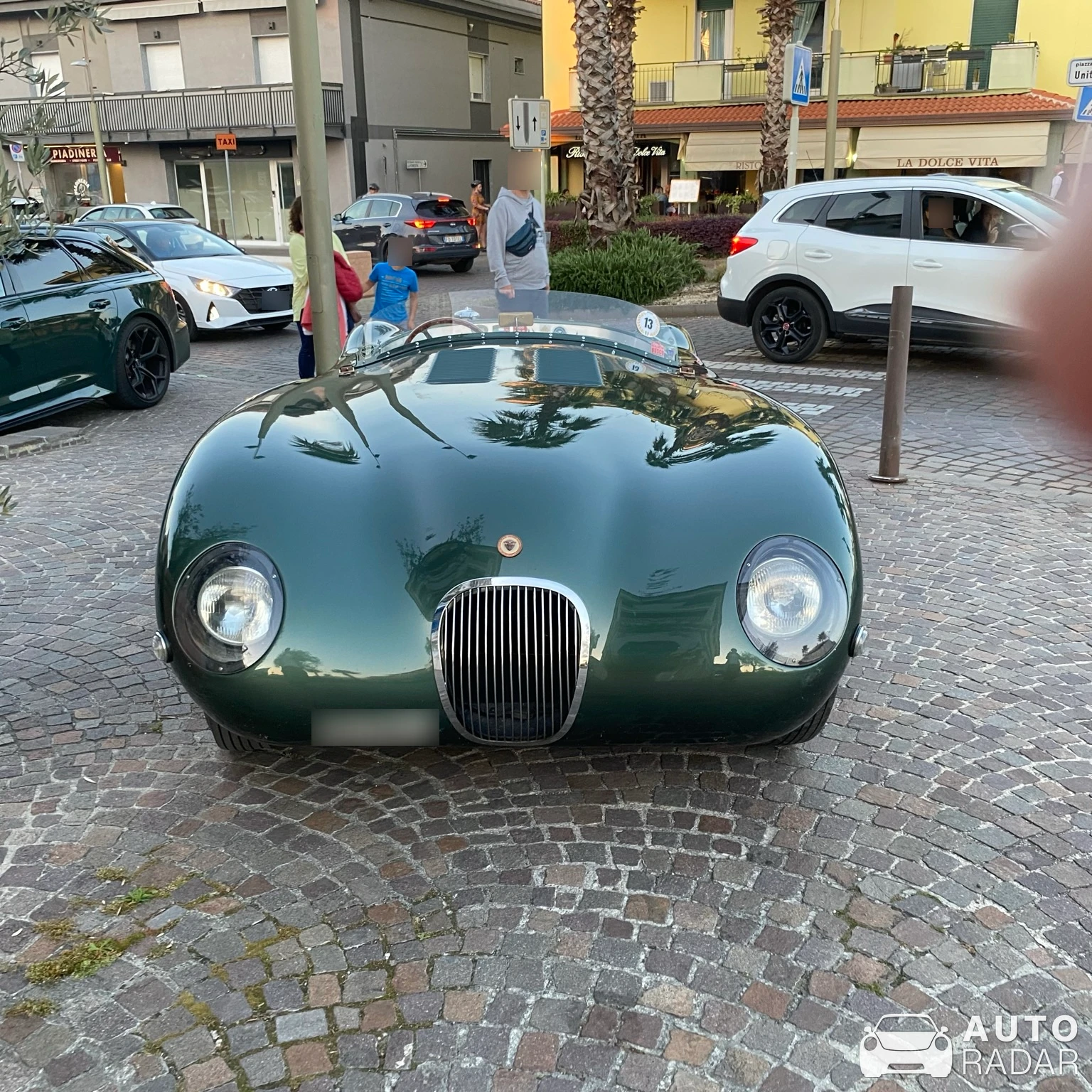 Jaguar D-Type spotted in Sirmione