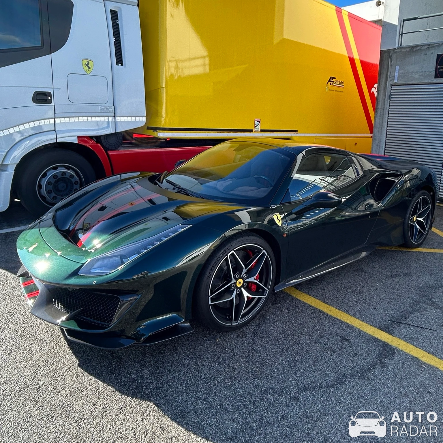 Ferrari 488 Pista spotted in Mexilhoeira Grande, Portugal